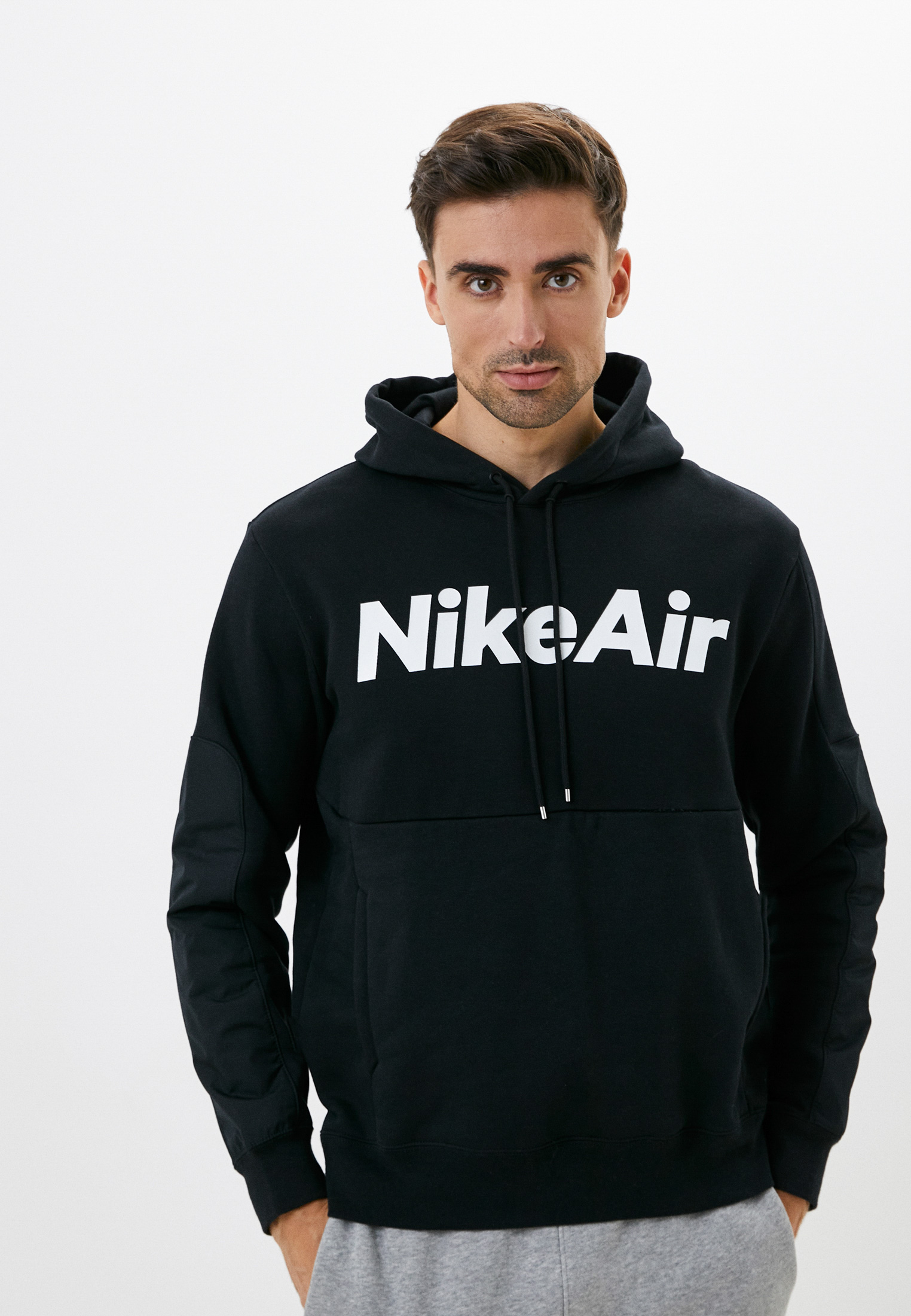 Худи Nike M NSW NIKE AIR HOOD PO FLC NFS, цвет: черный, RTLABX783701 ...