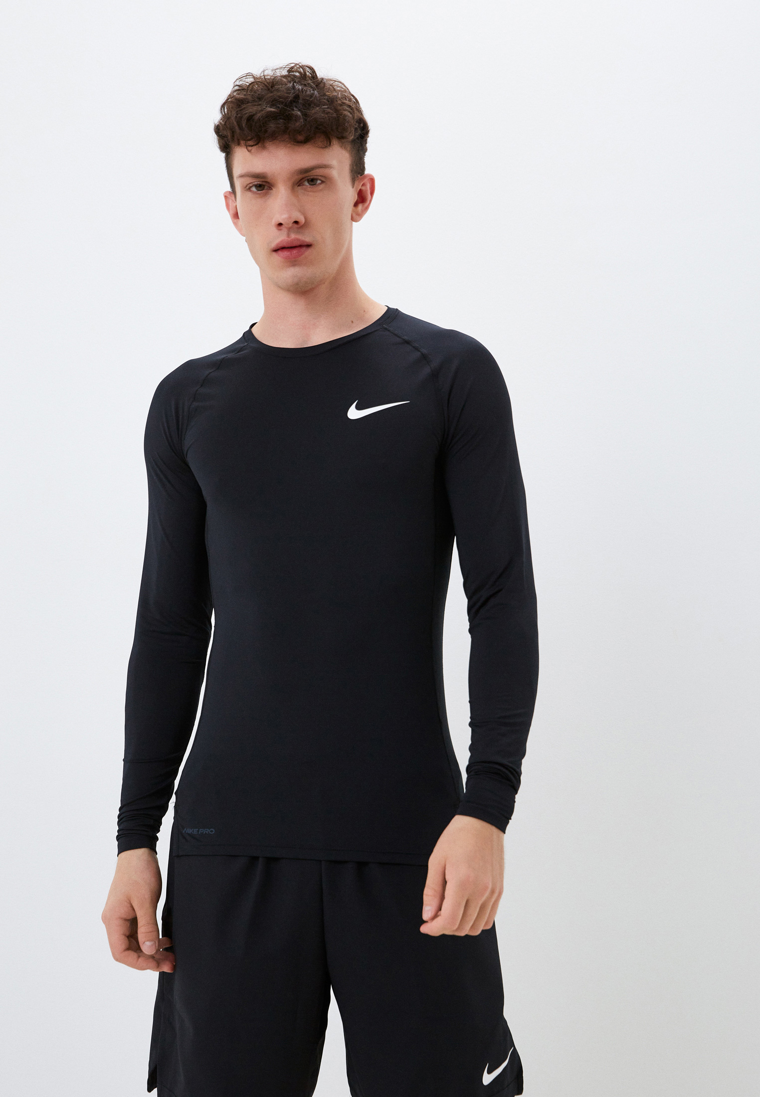 Лонгслив спортивный Nike M NP TOP LS TIGHT NFS, цвет: черный ...