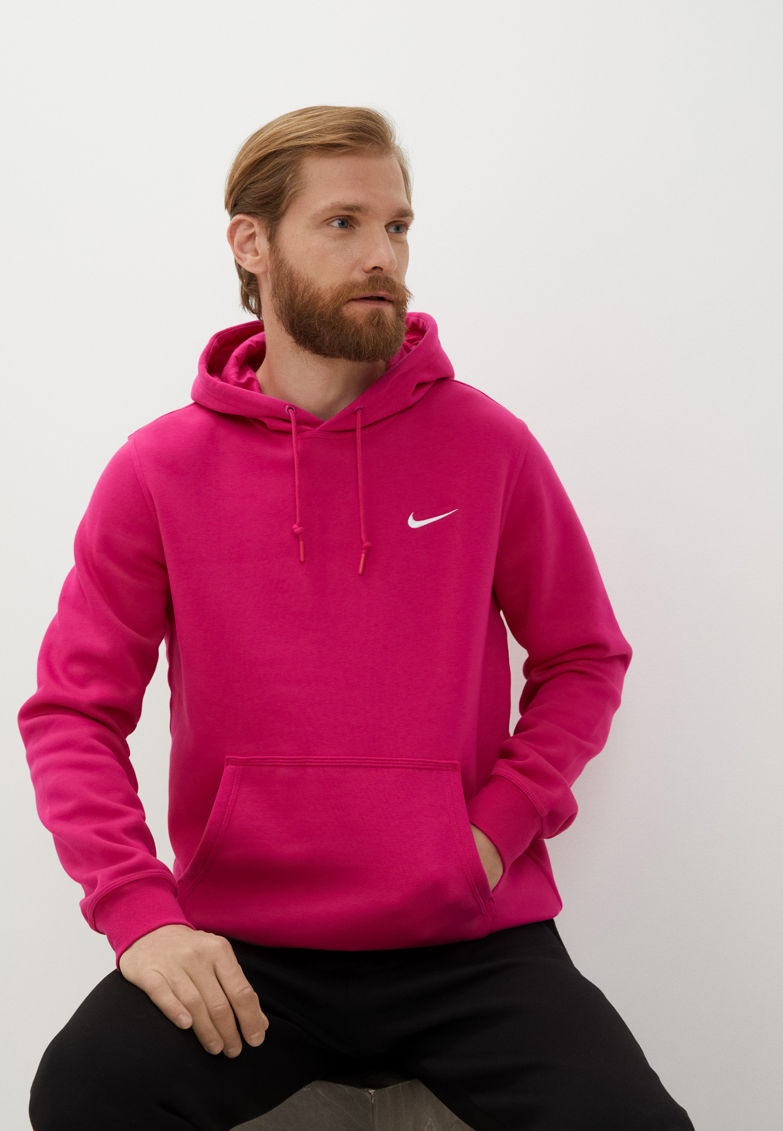 Худи Nike NIKE CLUB HOODY-SWOOSH-NFS, цвет: фуксия, RTLABY499901 ...