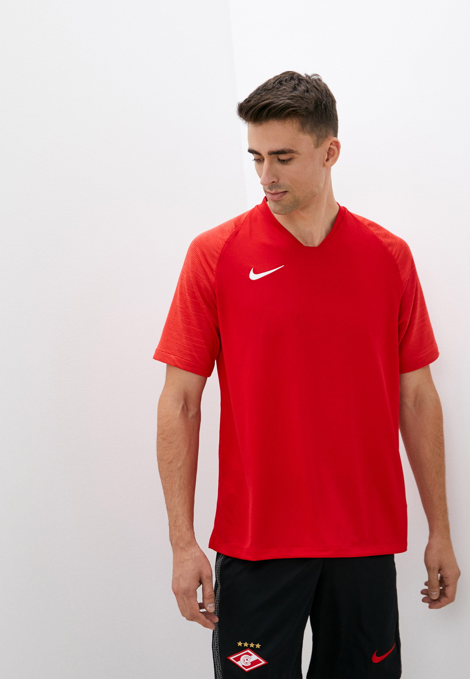 Футболка спортивная Nike M NK DRY STRKE JSY SS, цвет: красный ...