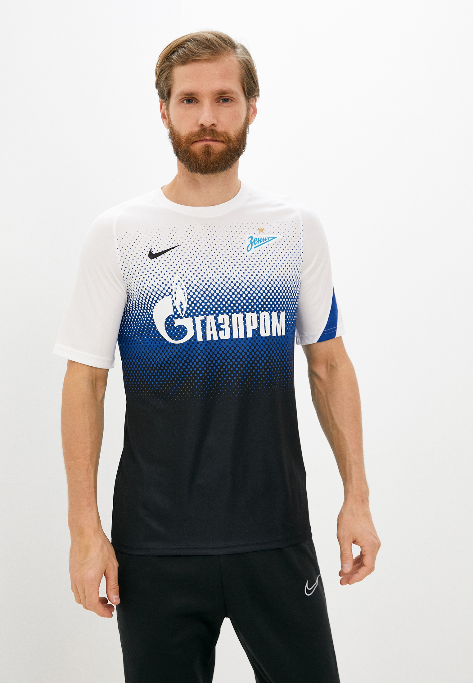 Футболка спортивная Nike ZENIT M NK BRT TOP SS PM, цвет: синий ...