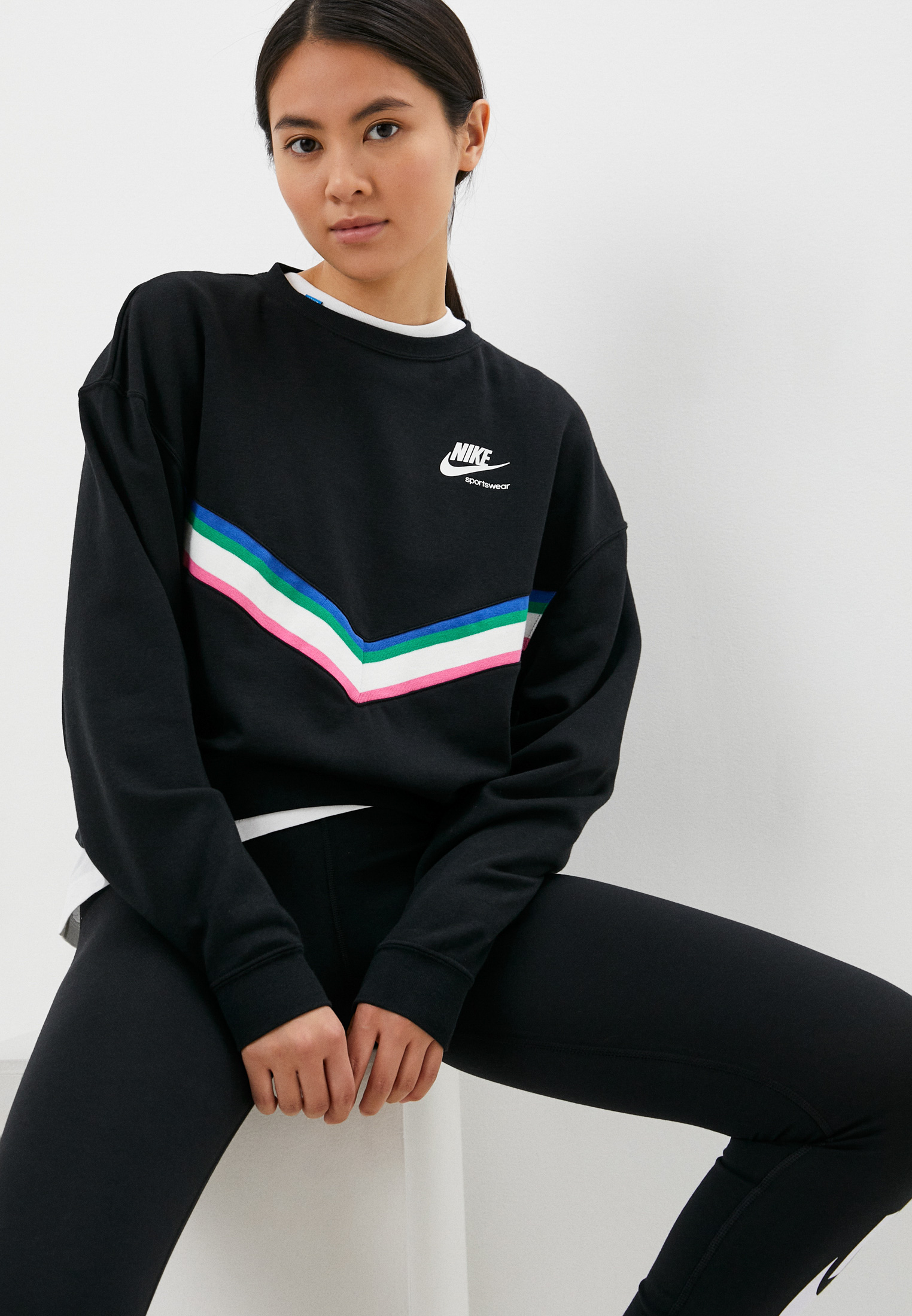 nike nsw hrtg crew flc