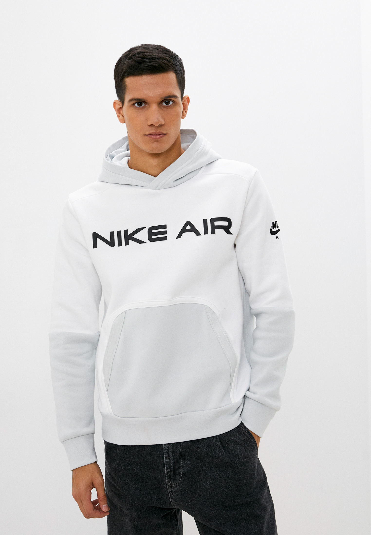 Худи Nike M NSW NIKE AIR PO FLC HOODIE, цвет: белый, RTLABY588402 ...