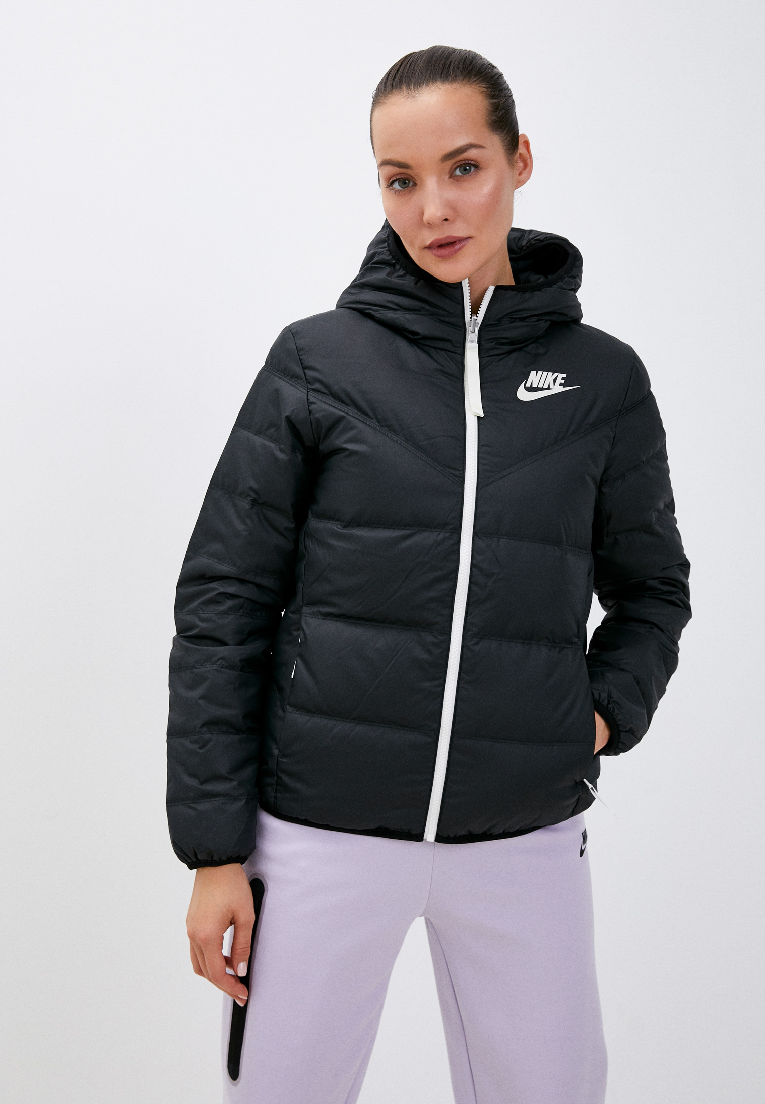 Пуховик Nike W NSW WR DWN FILL JKT REV NFS, цвет: черный, RTLABY603402 ...
