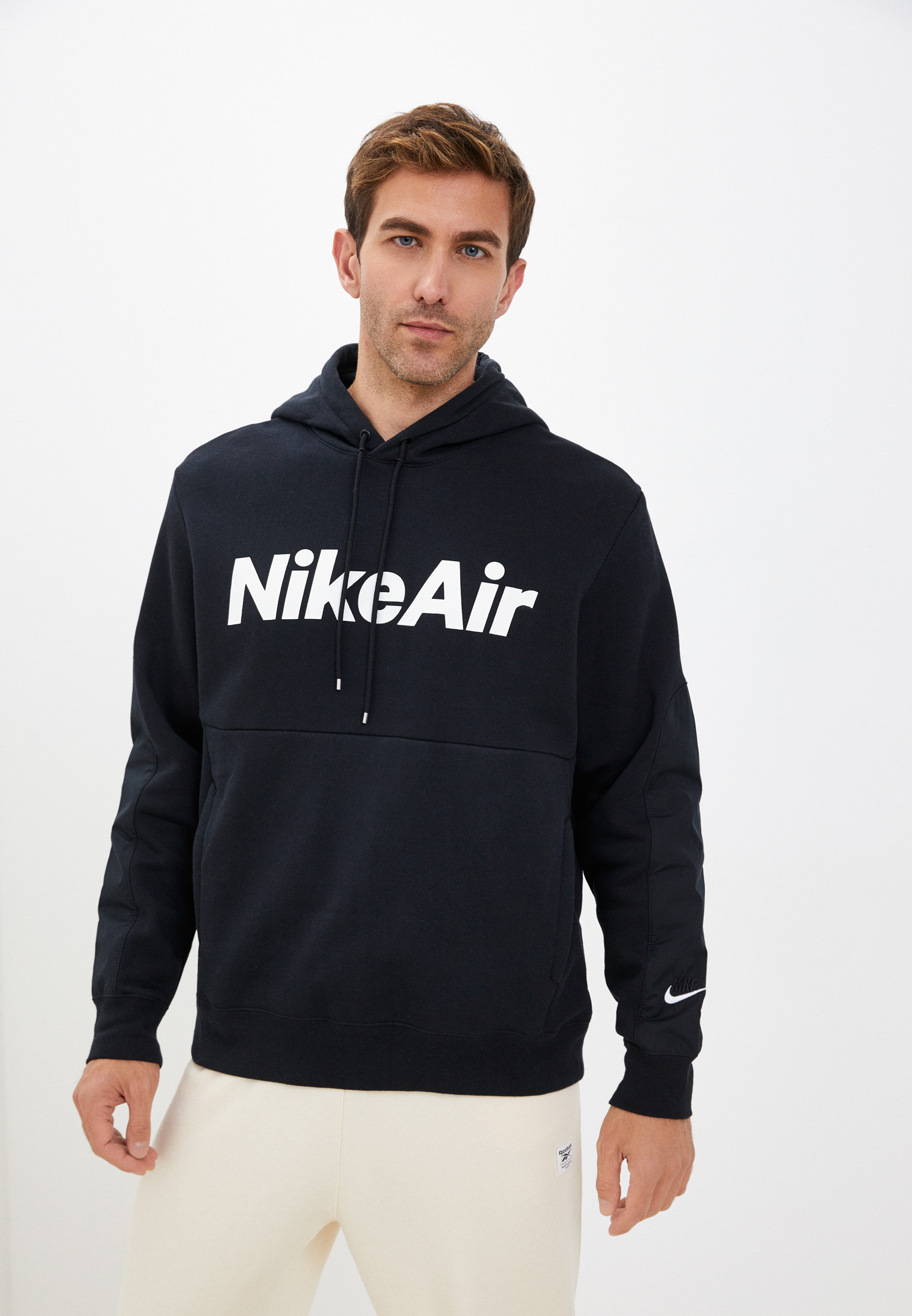 Худи Nike M NSW NIKE AIR HOOD PO FLC NFS, цвет: черный, RTLABY614401 ...
