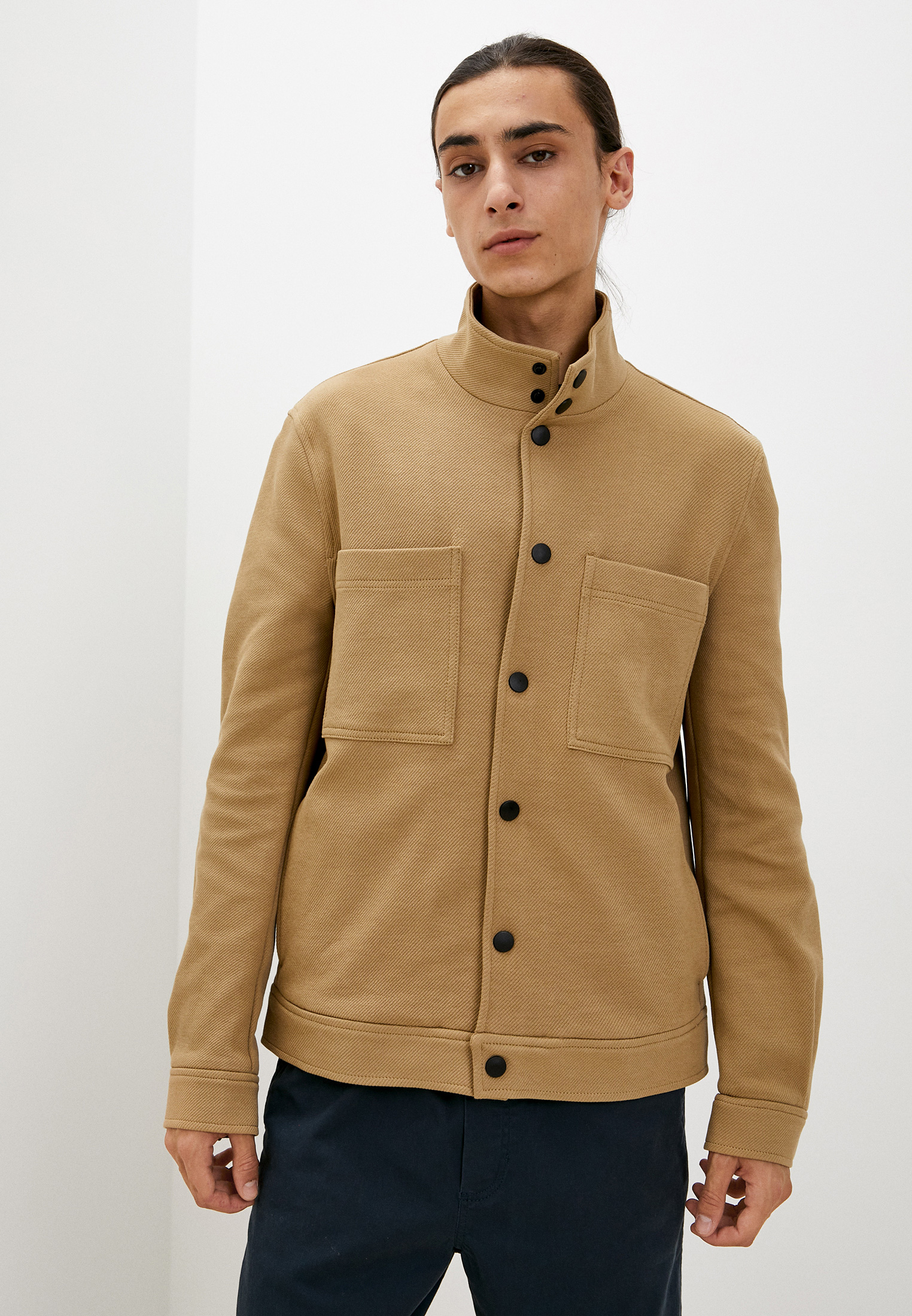 United Colors Of Benetton Übergangsjacke 25WUDN00T Blau Oversize