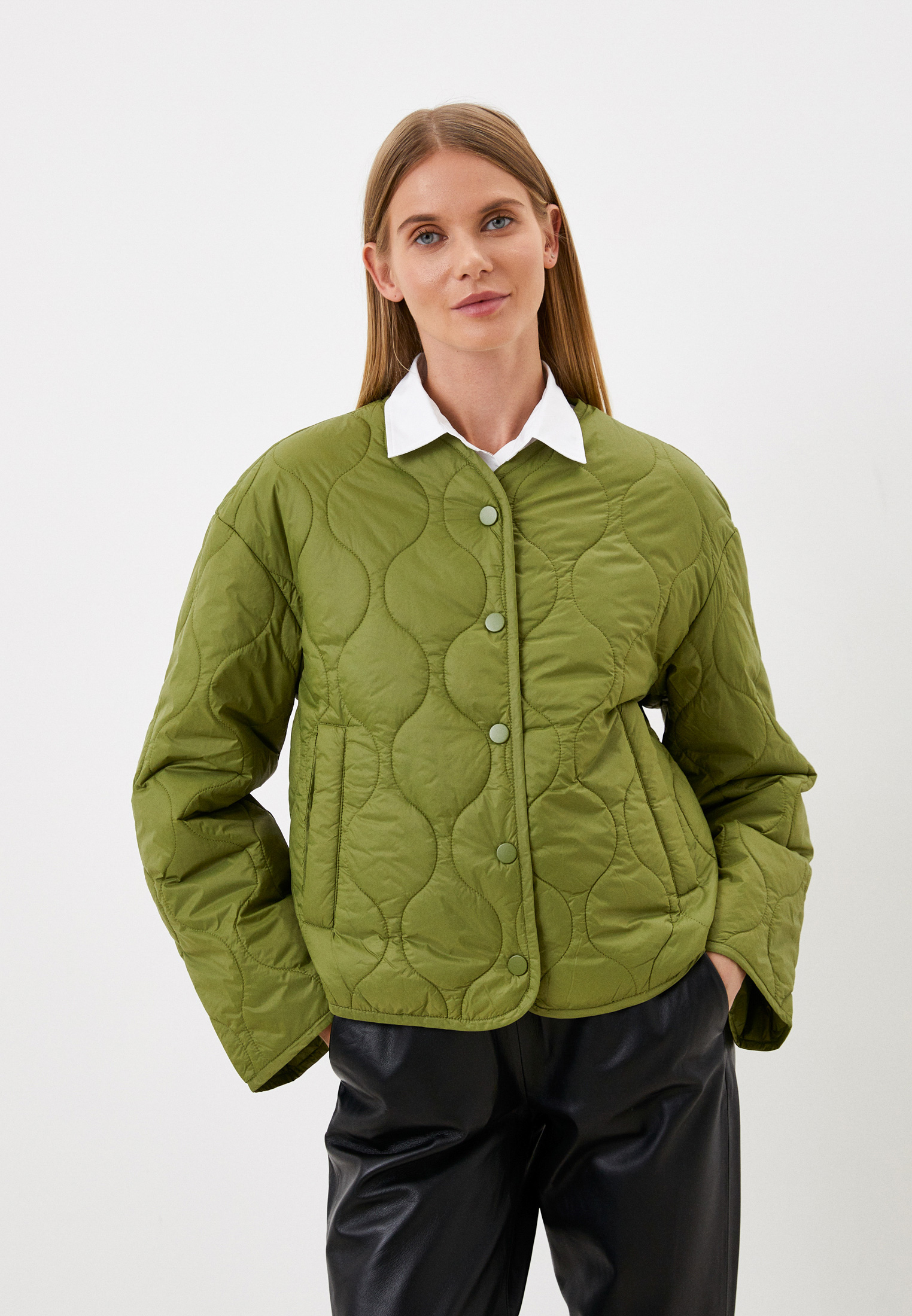 Куртка утепленная United Colors of Benetton, цвет: хаки, RTLABY668901 ...