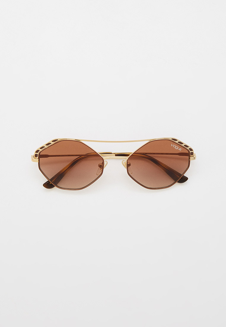 Очки солнцезащитные Vogue® Eyewear VO4134S 502113, цвет: золотой ...
