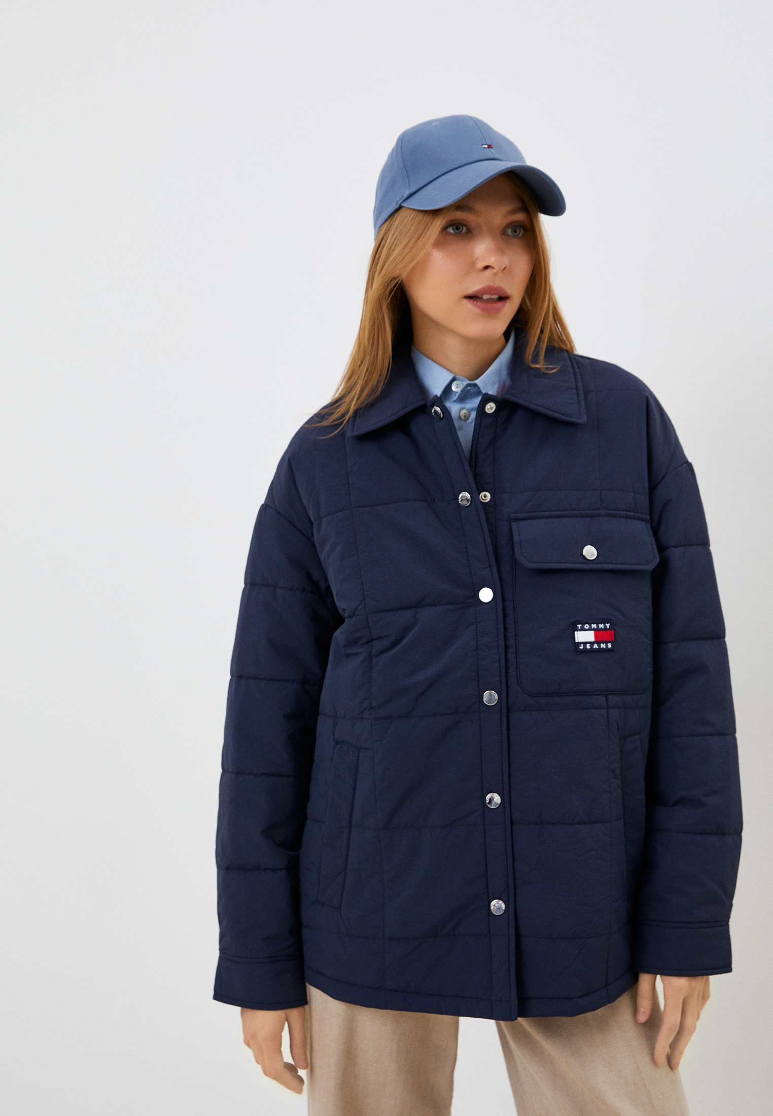 Куртка утепленная Tommy Jeans, цвет: синий, RTLABY803801 — купить в ...