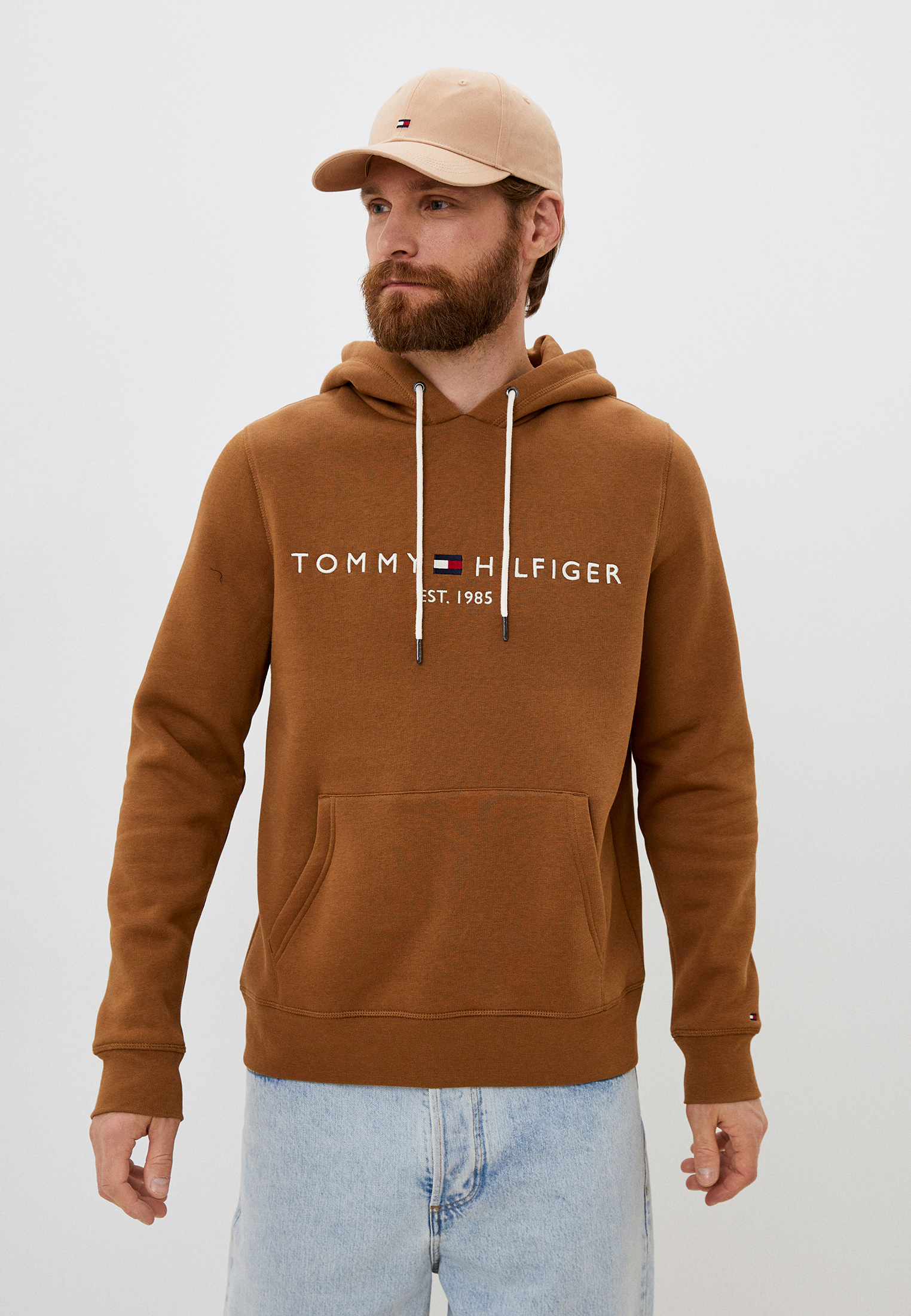 Худи Tommy Hilfiger, цвет: коричневый, RTLABY805501 — купить в интернет ...