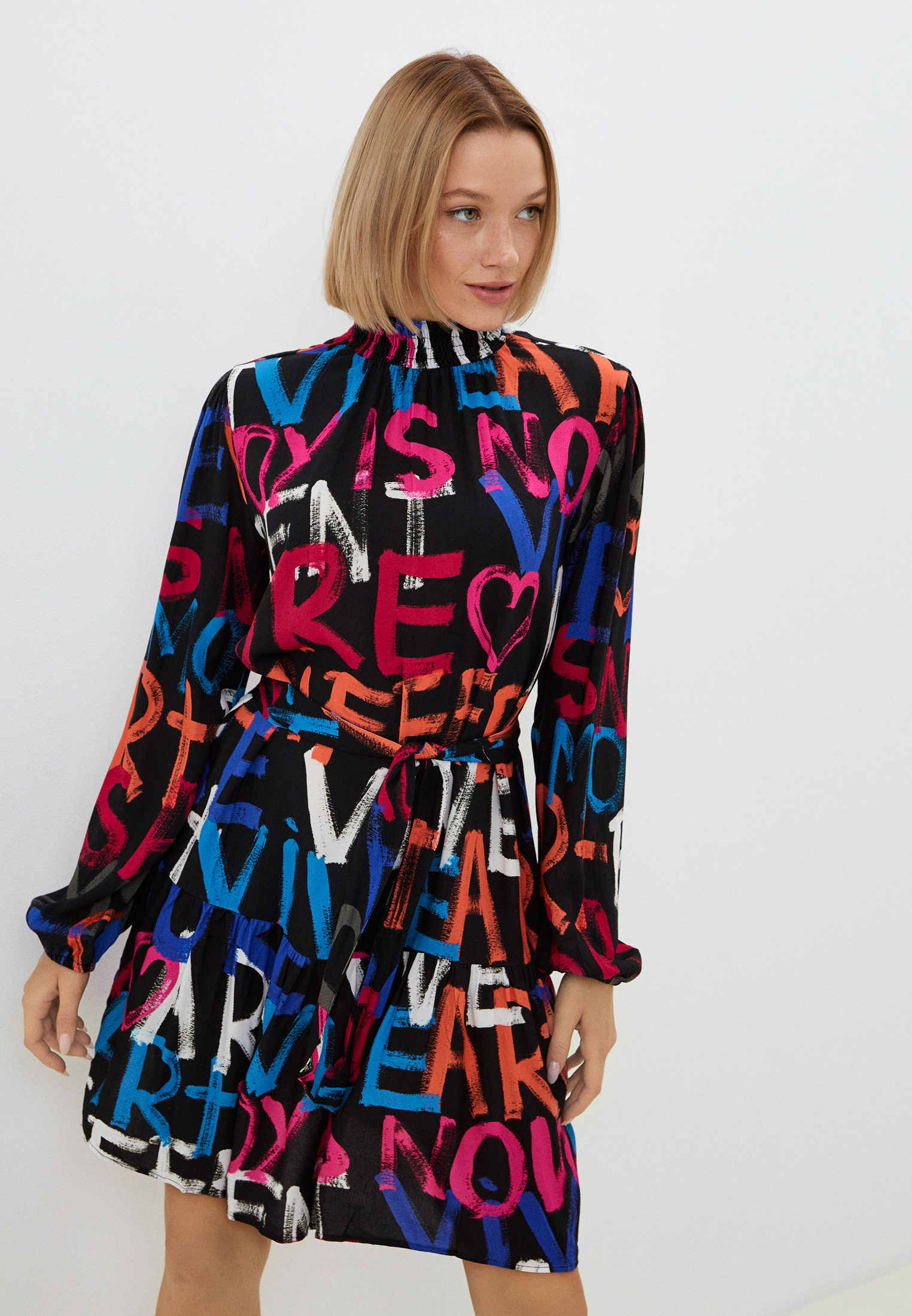 Платье Desigual, цвет: черный, RTLABZ005801 — купить в интернет ...