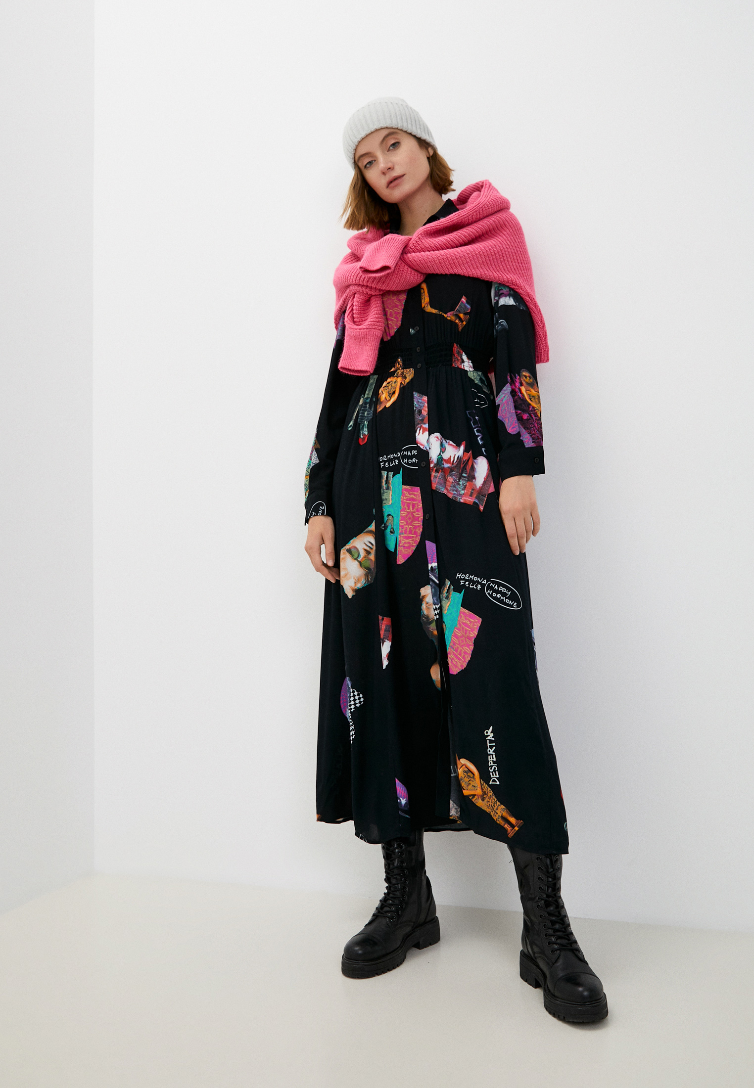Платье Desigual, цвет: черный, RTLABZ006001 — купить в интернет ...