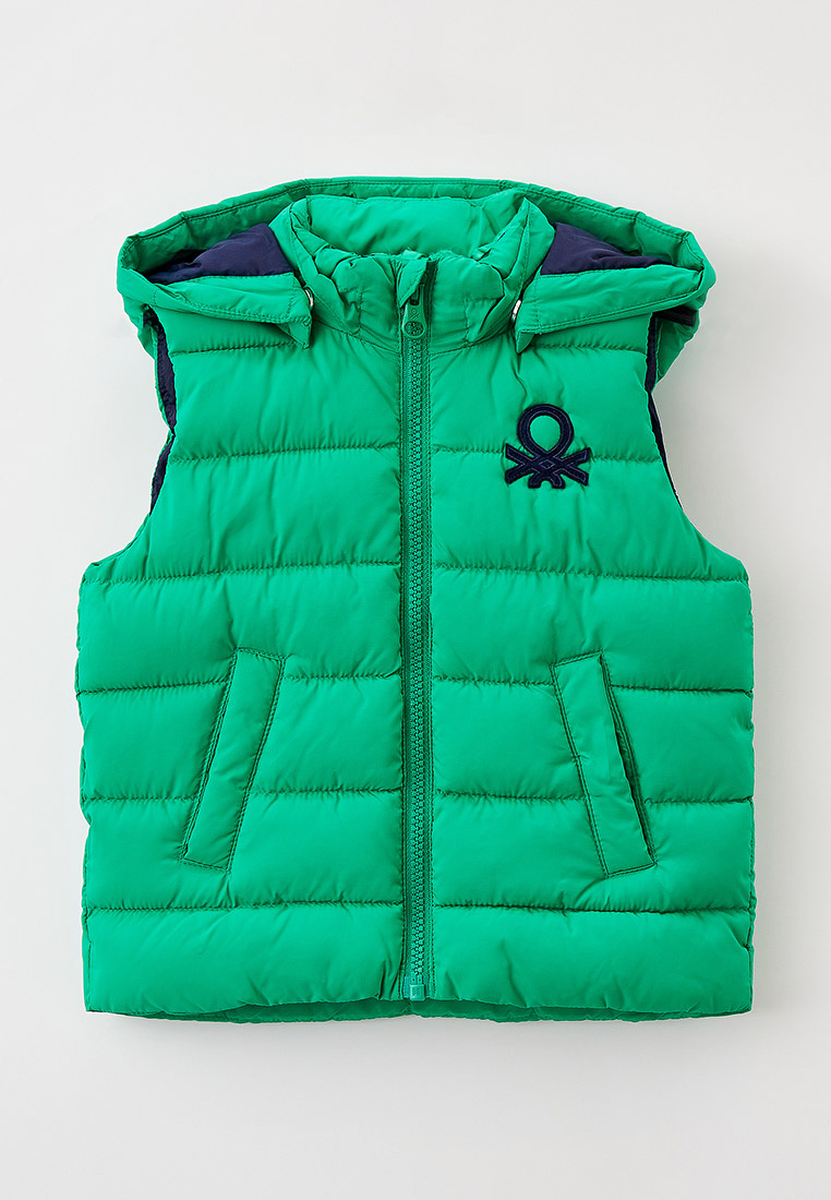 Жилет утепленный United Colors of Benetton, цвет: зеленый, RTLABZ323101 ...