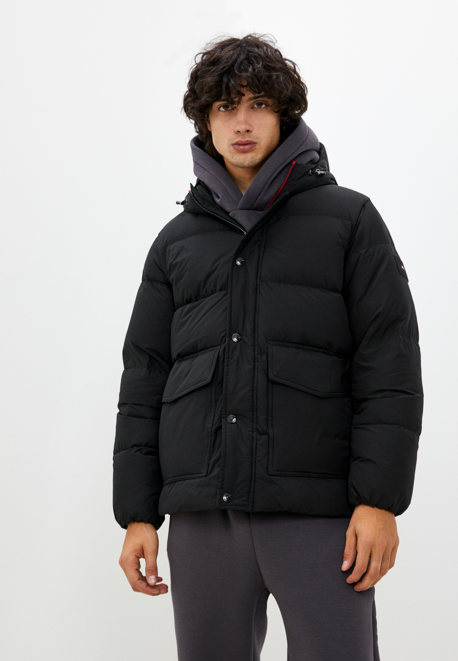 Пуховик Tommy Hilfiger, цвет: черный, RTLABZ520701 — купить в интернет ...