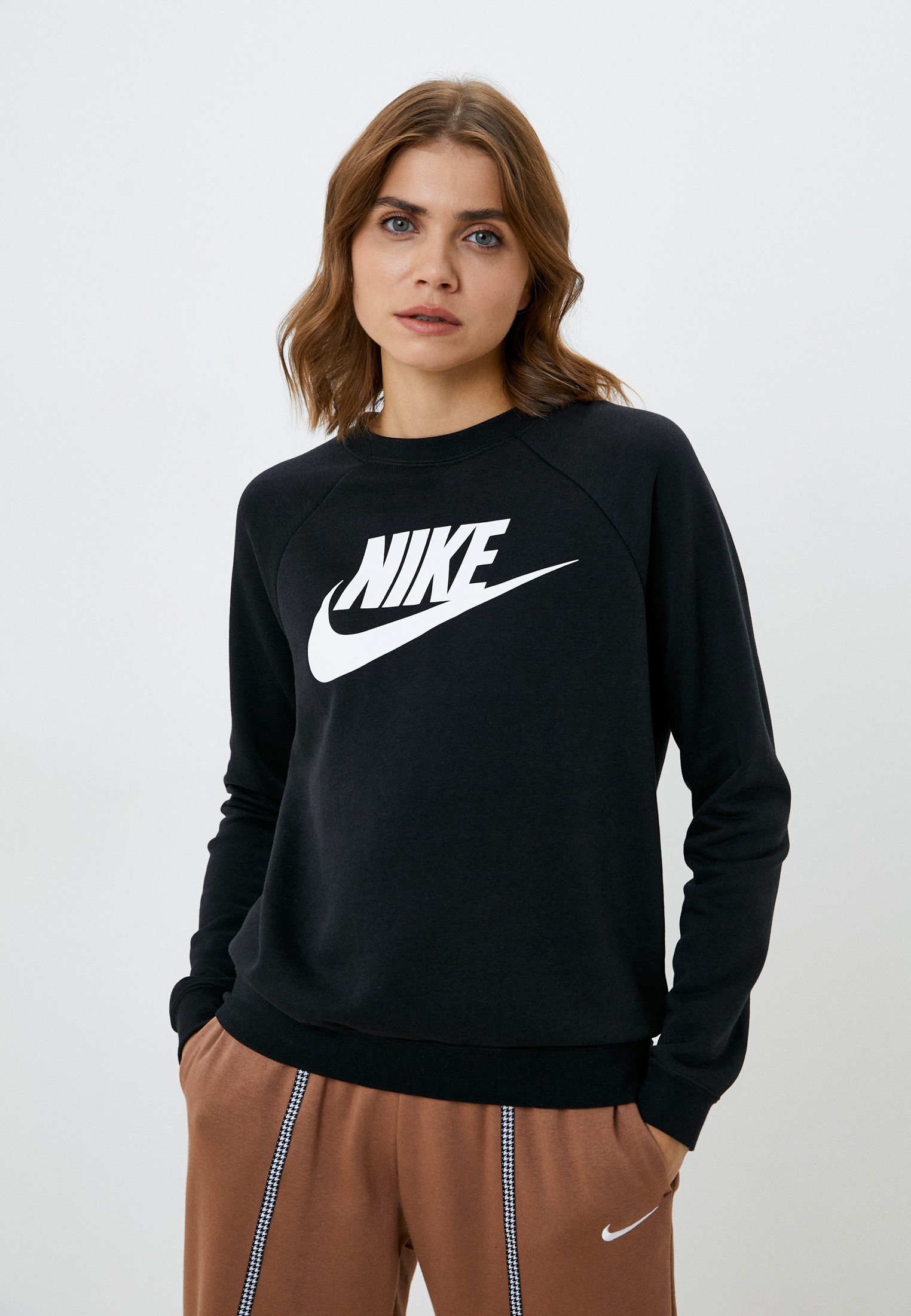 Свитшот Nike W NSW RALLY CREW HBR NFS, цвет: черный, RTLABZ663202 ...