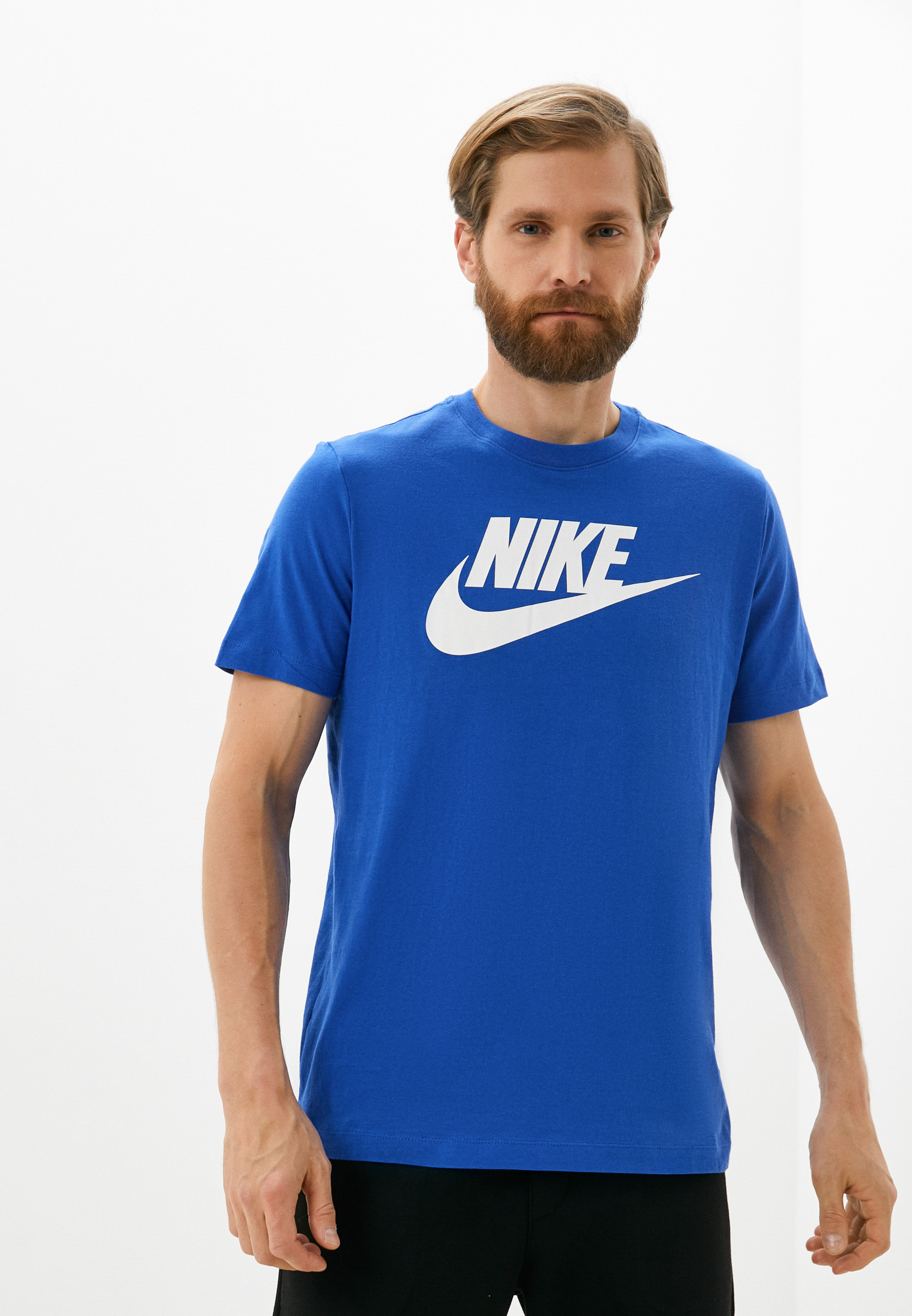 Футболка Nike M NSW TEE ICON FT FRNCHS FS, цвет: синий, RTLABZ806301 ...
