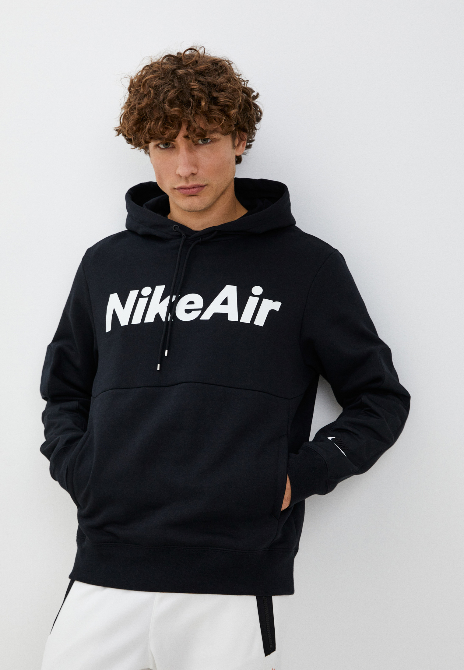 Худи Nike M NSW NIKE AIR HOOD PO FLC NFS, цвет: черный, RTLABZ819401 ...