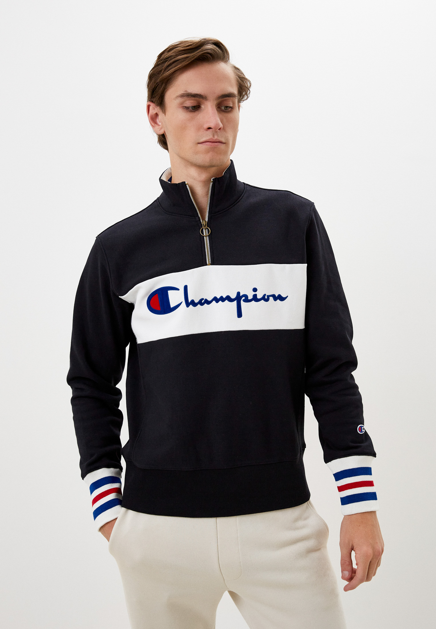 Олимпийка Champion, цвет: черный, RTLABZ985801 — купить в интернет ...