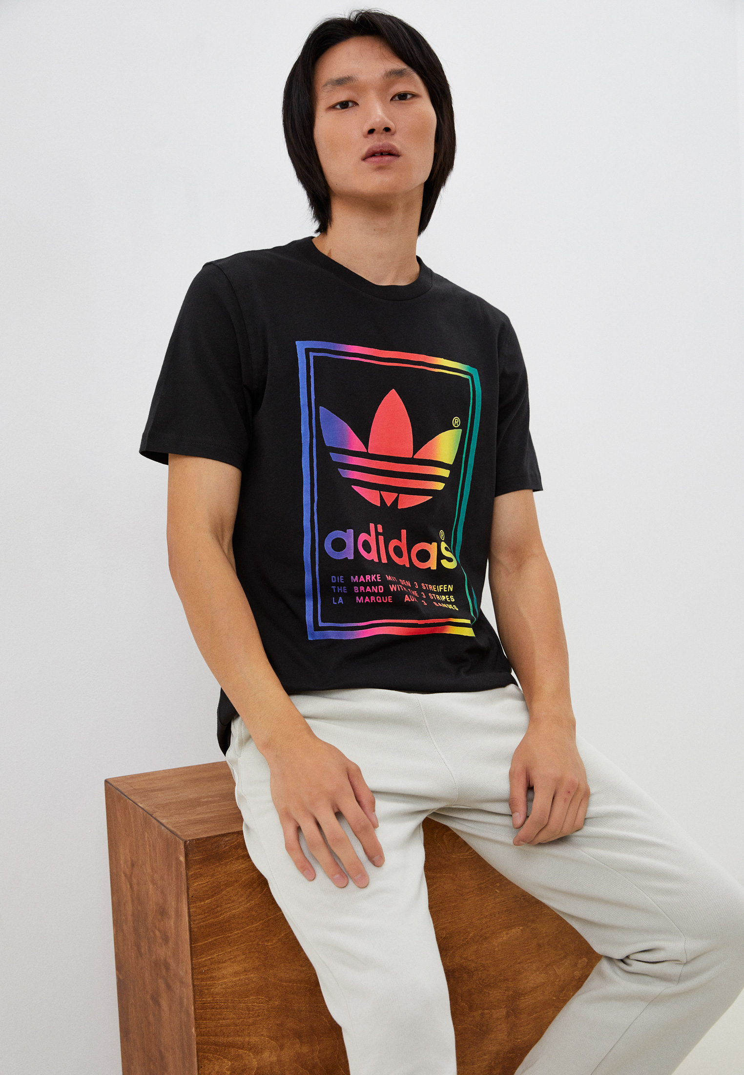 Футболка adidas Originals Vintage Tee, цвет: черный, RTLACA209701 ...