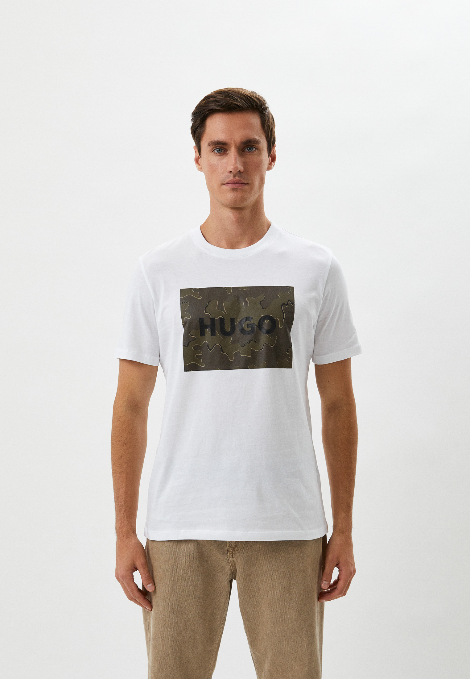 Футболка Hugo, цвет: белый, RTLACA228901 — купить в интернет-магазине ...