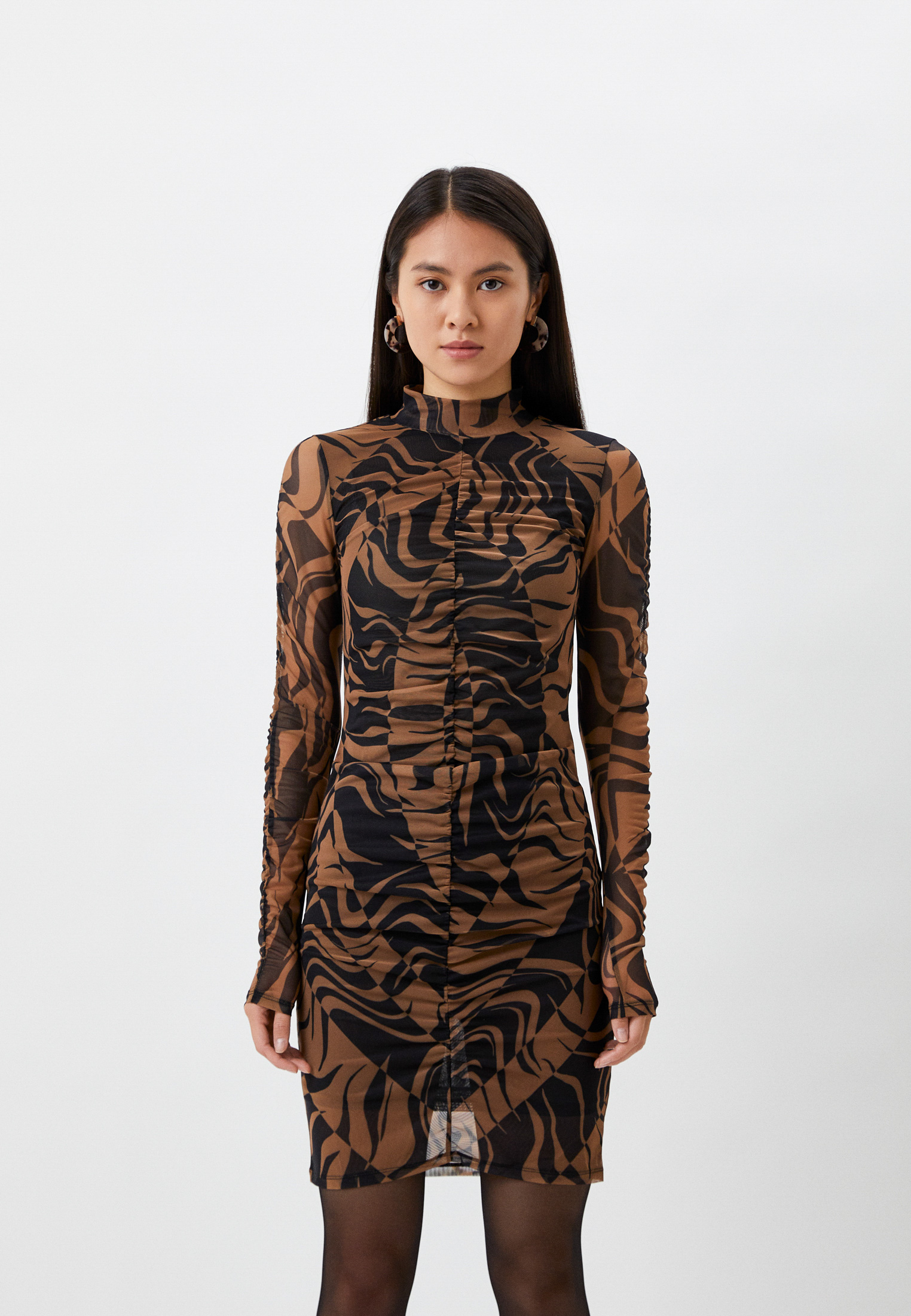 Платье Hugo, цвет: коричневый, RTLACA235001 — купить в интернет ...