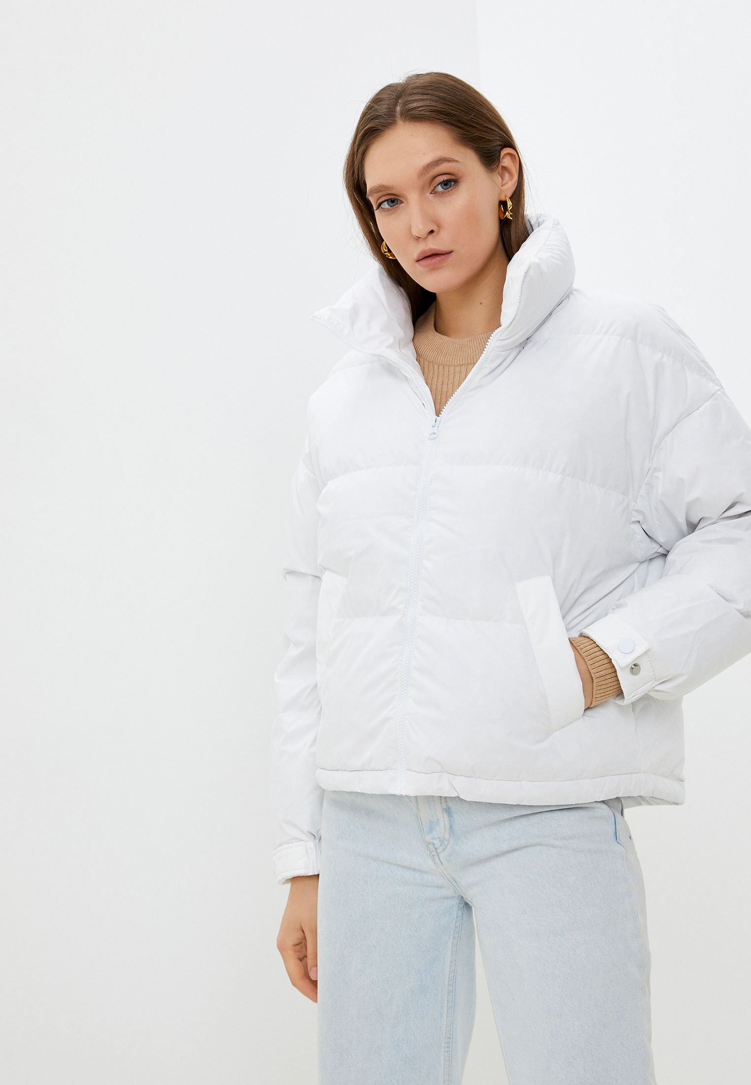 Пуховик United Colors of Benetton, цвет: белый, RTLACA264901 — купить в ...