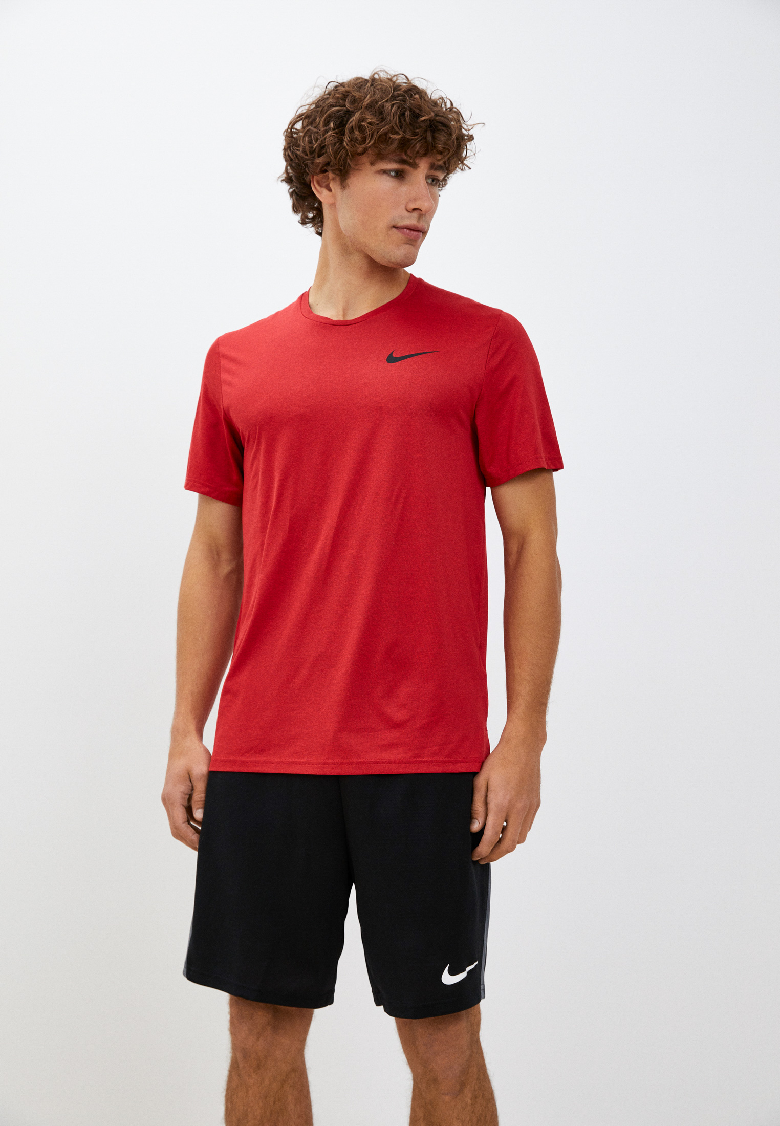 Футболка спортивная Nike M NP DF HPR DRY TOP SS, цвет: красный ...