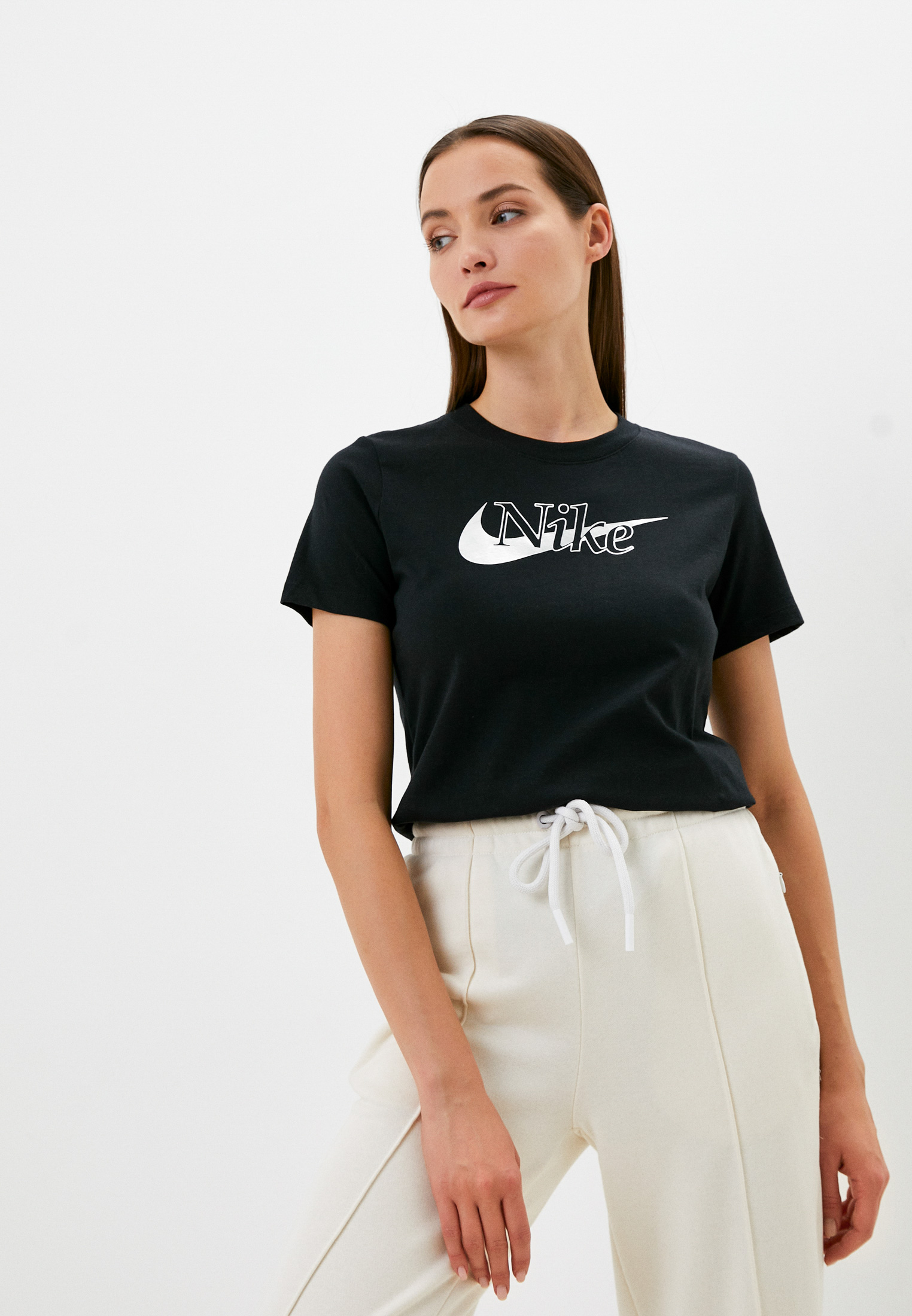 Футболка Nike W NSW TEE ICON CLASH 1, цвет: черный, RTLACA399401 ...