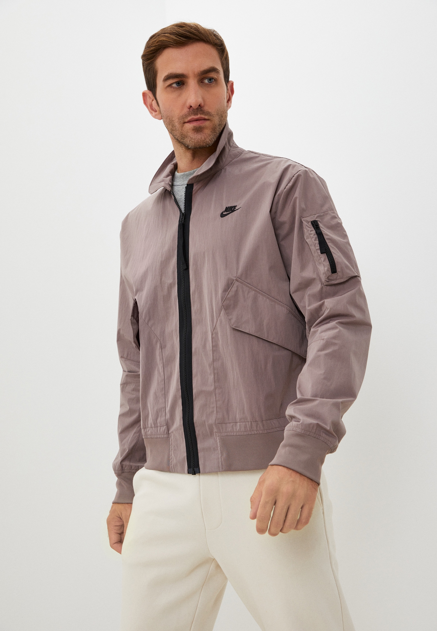 Куртка Nike M NSW PE UL BOMBR JKT, цвет: коричневый, RTLACA402801