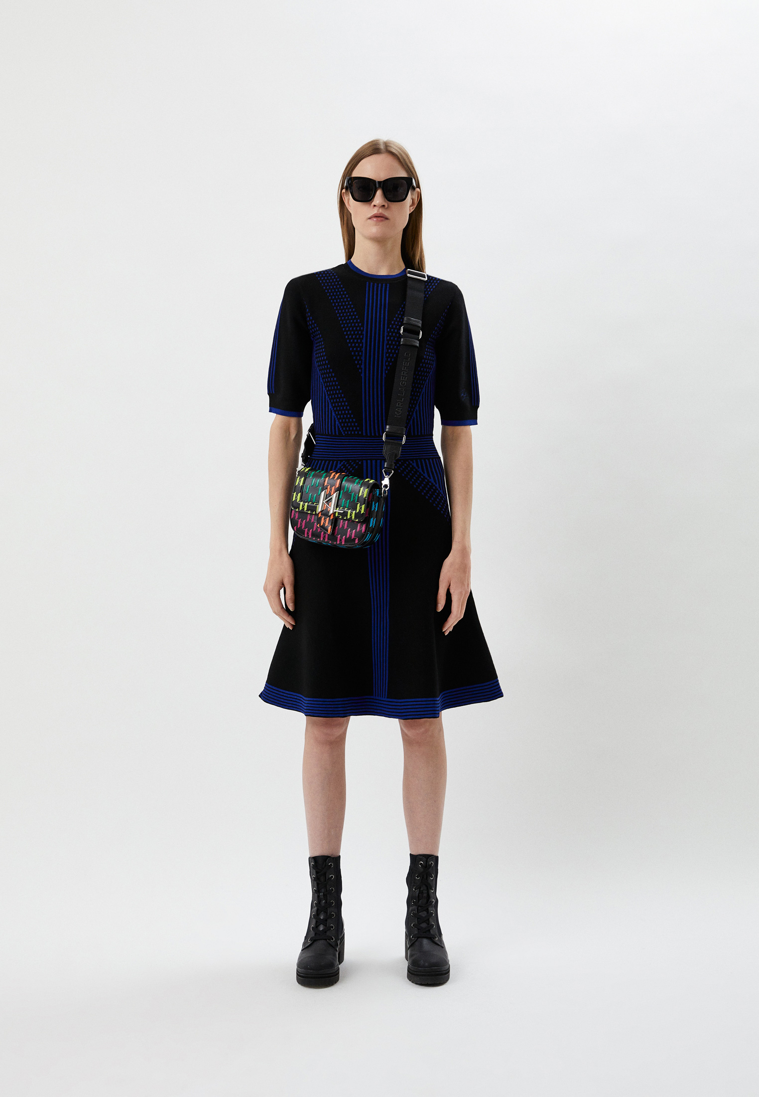 Платье Karl Lagerfeld, цвет: черный, RTLACB041601 — купить в интернет ...