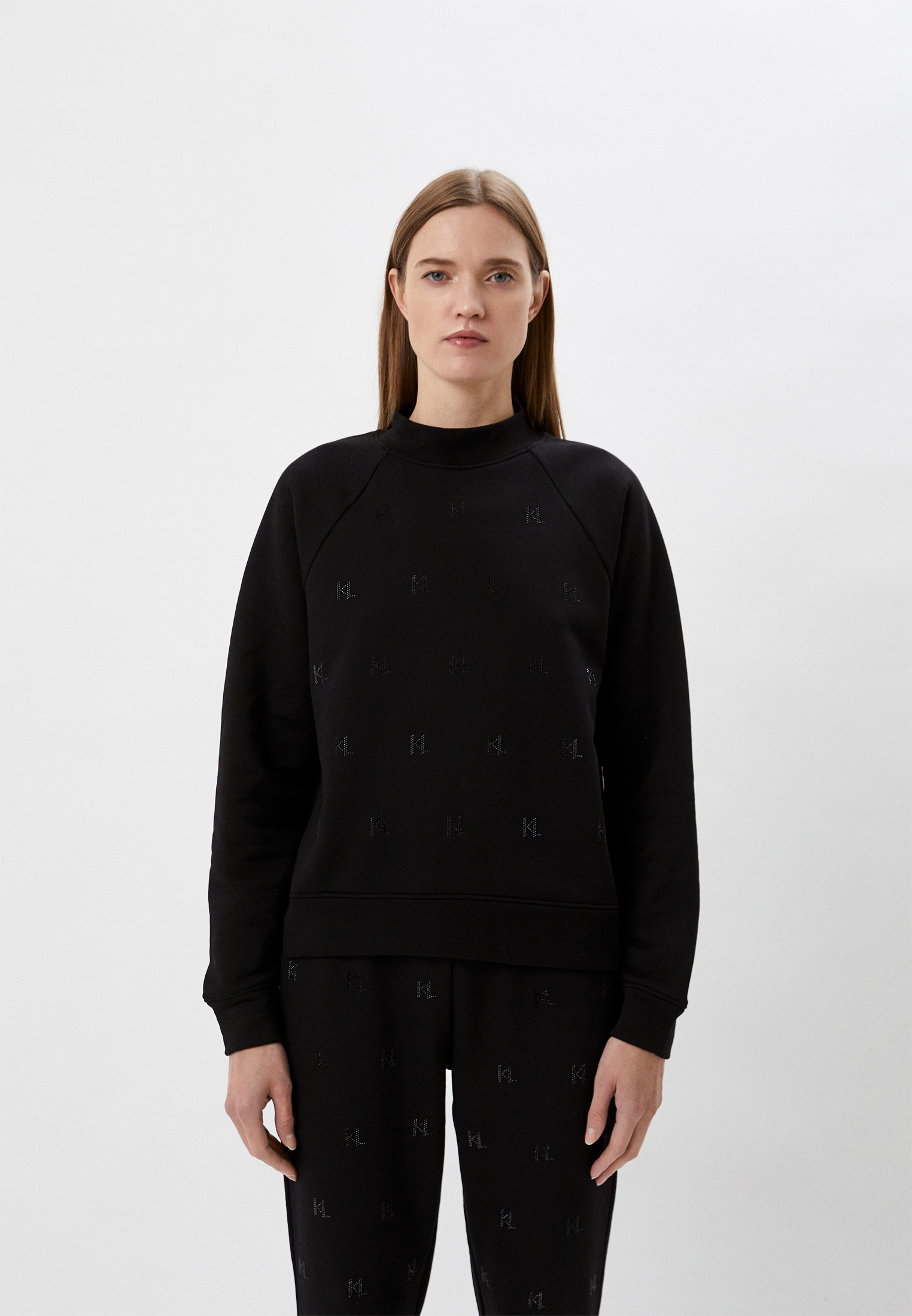 Свитшот Karl Lagerfeld, цвет: черный, RTLACB043601 — купить в интернет ...