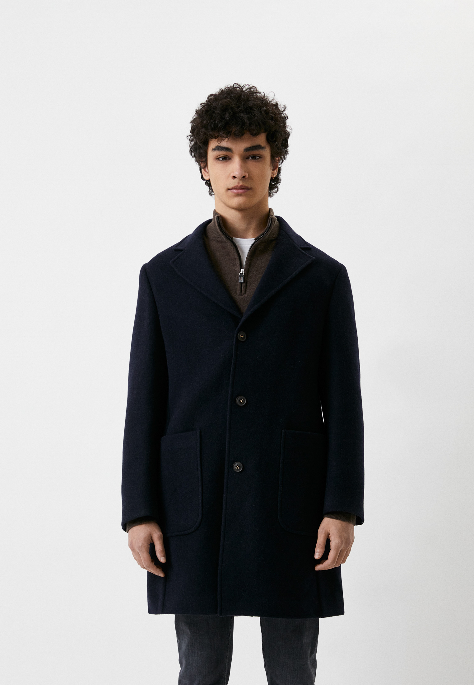 Пальто Lab. Pal Zileri, цвет синий, RTLACB067001 — купить в интернет