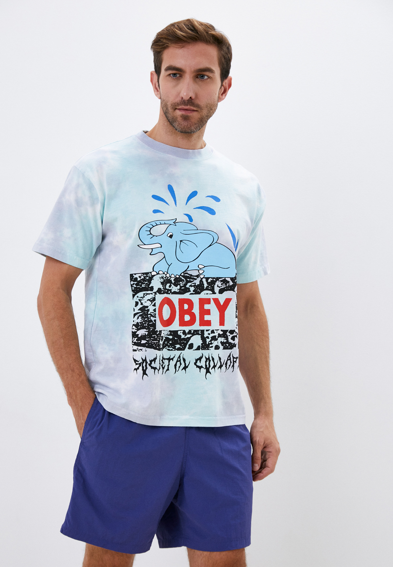 Футболка Obey, цвет: мультиколор, RTLACB236801 — купить в интернет ...