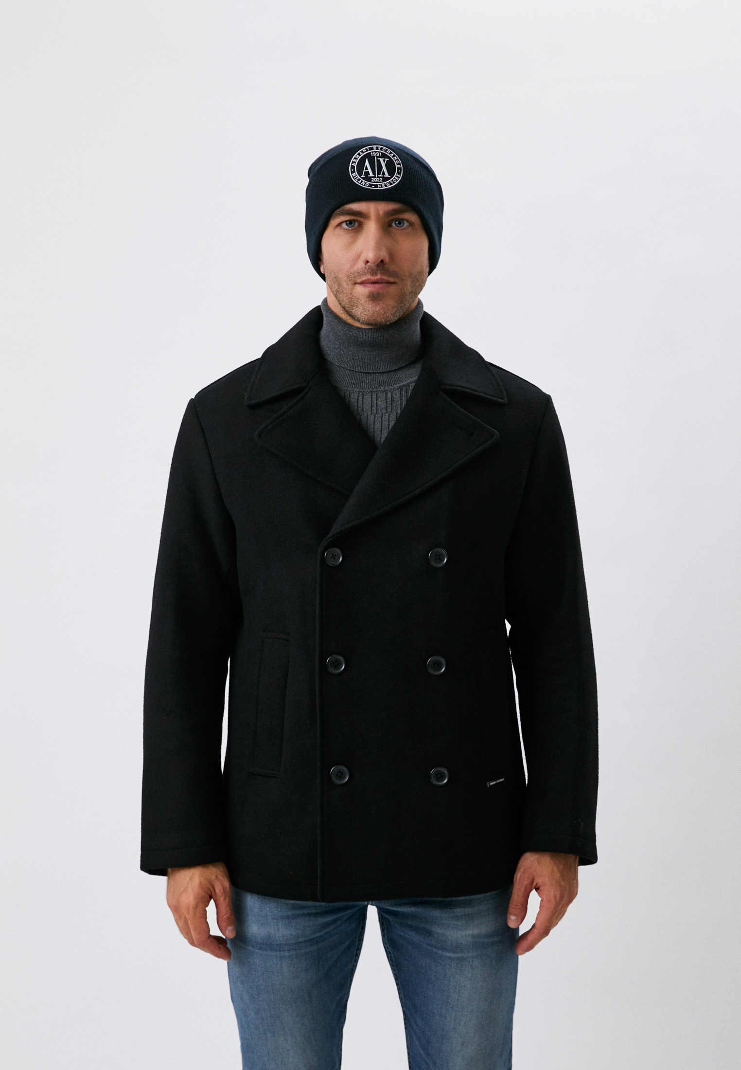 Пальто Armani Exchange, цвет: черный, RTLACB487701 — купить в интернет ...