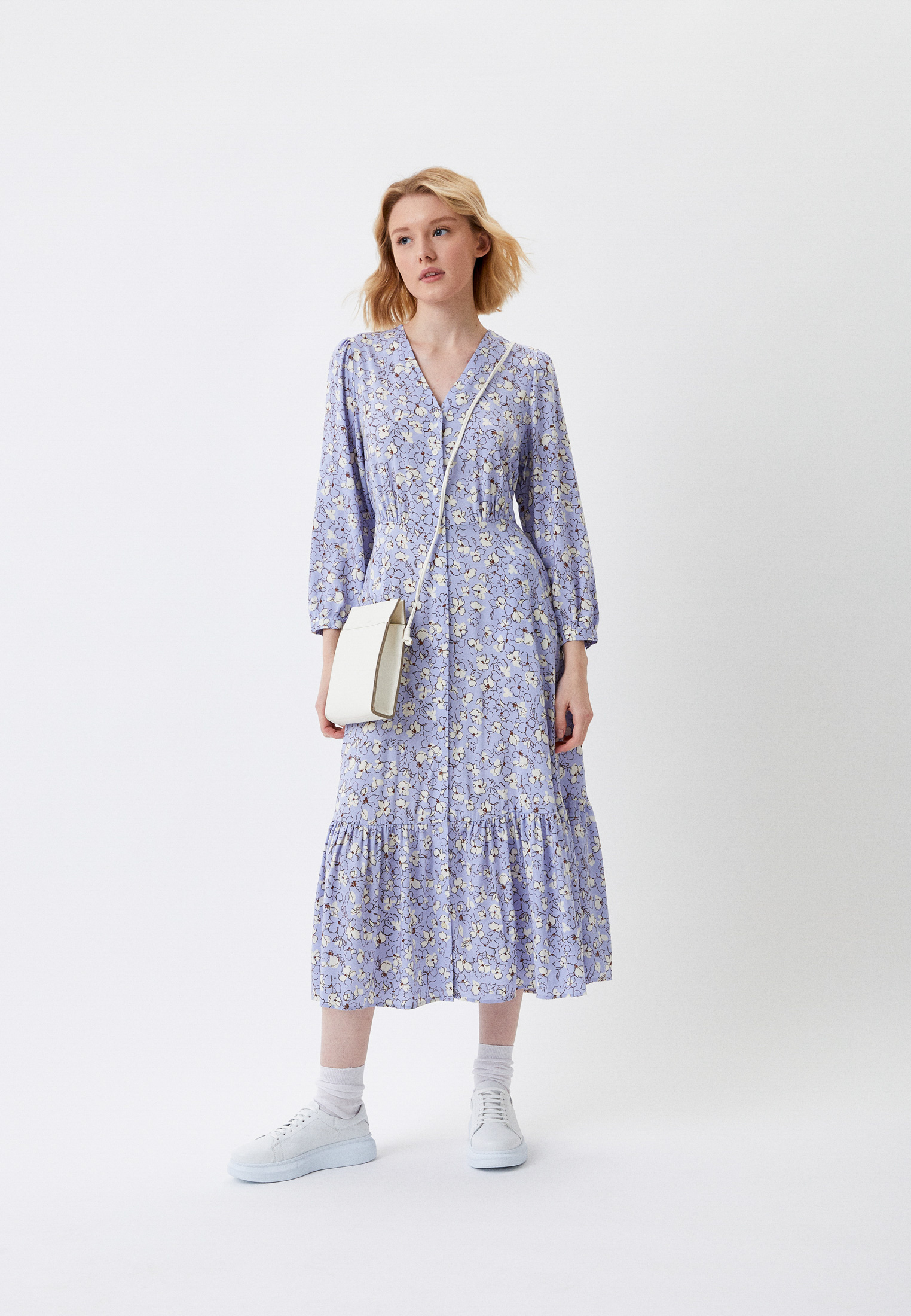 Платье UNIQLO из вискозы, цвет: фиолетовый, RTLACB634701 — купить в ...