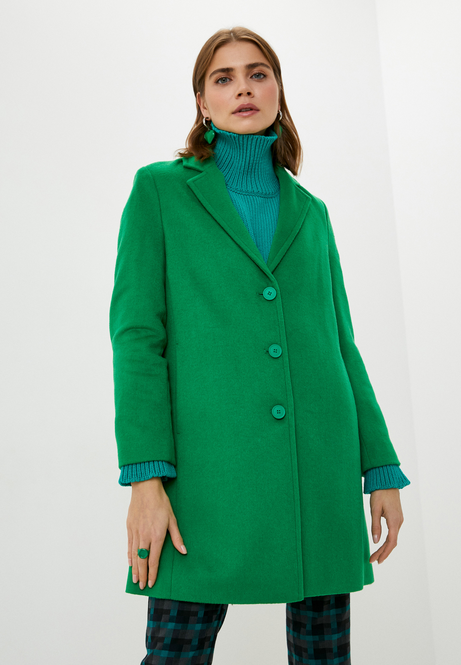 Пальто United Colors of Benetton, цвет: зеленый, RTLACB846201 — купить ...