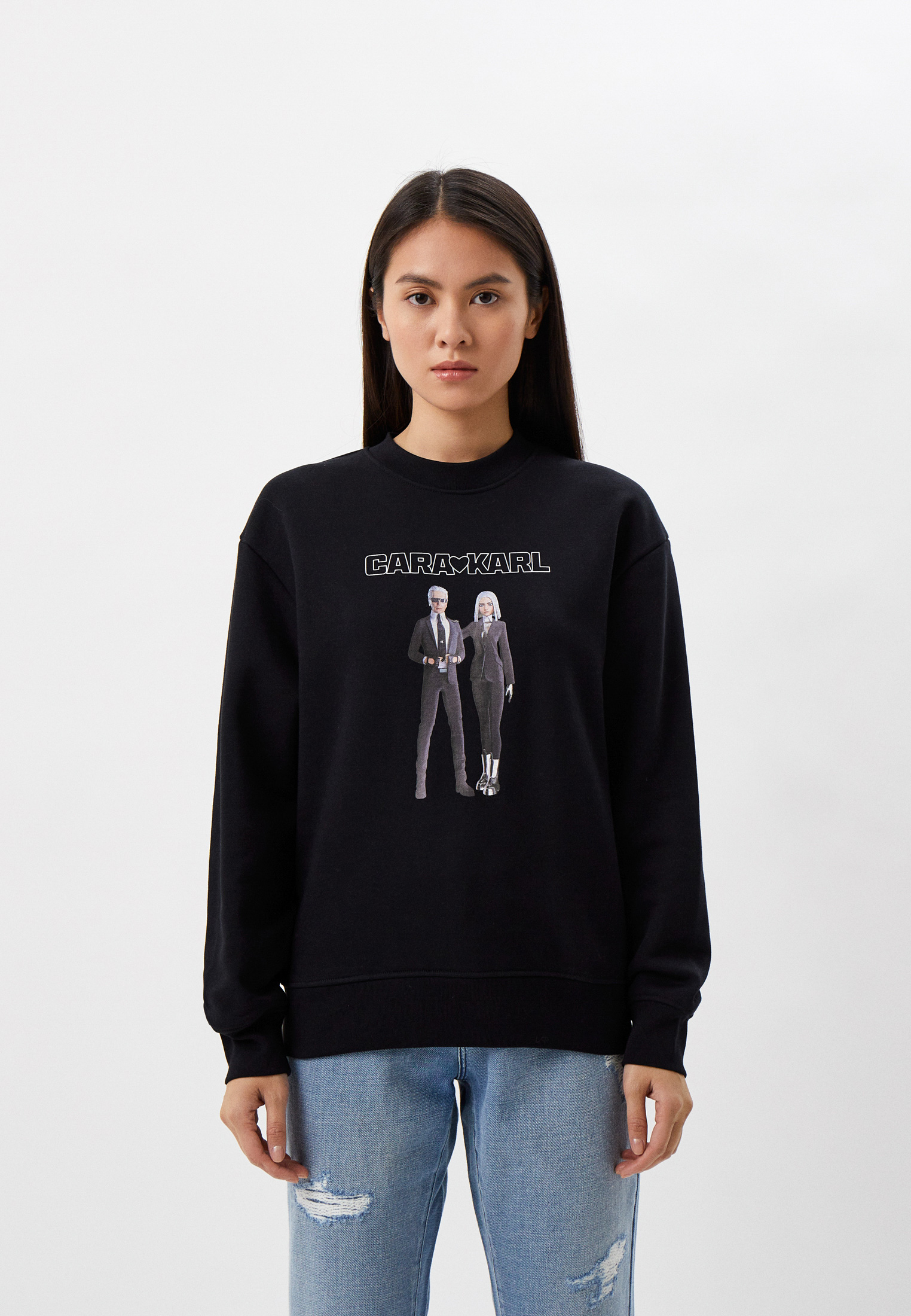 Свитшот Karl Lagerfeld, цвет: черный, RTLACC005001 — купить в интернет ...