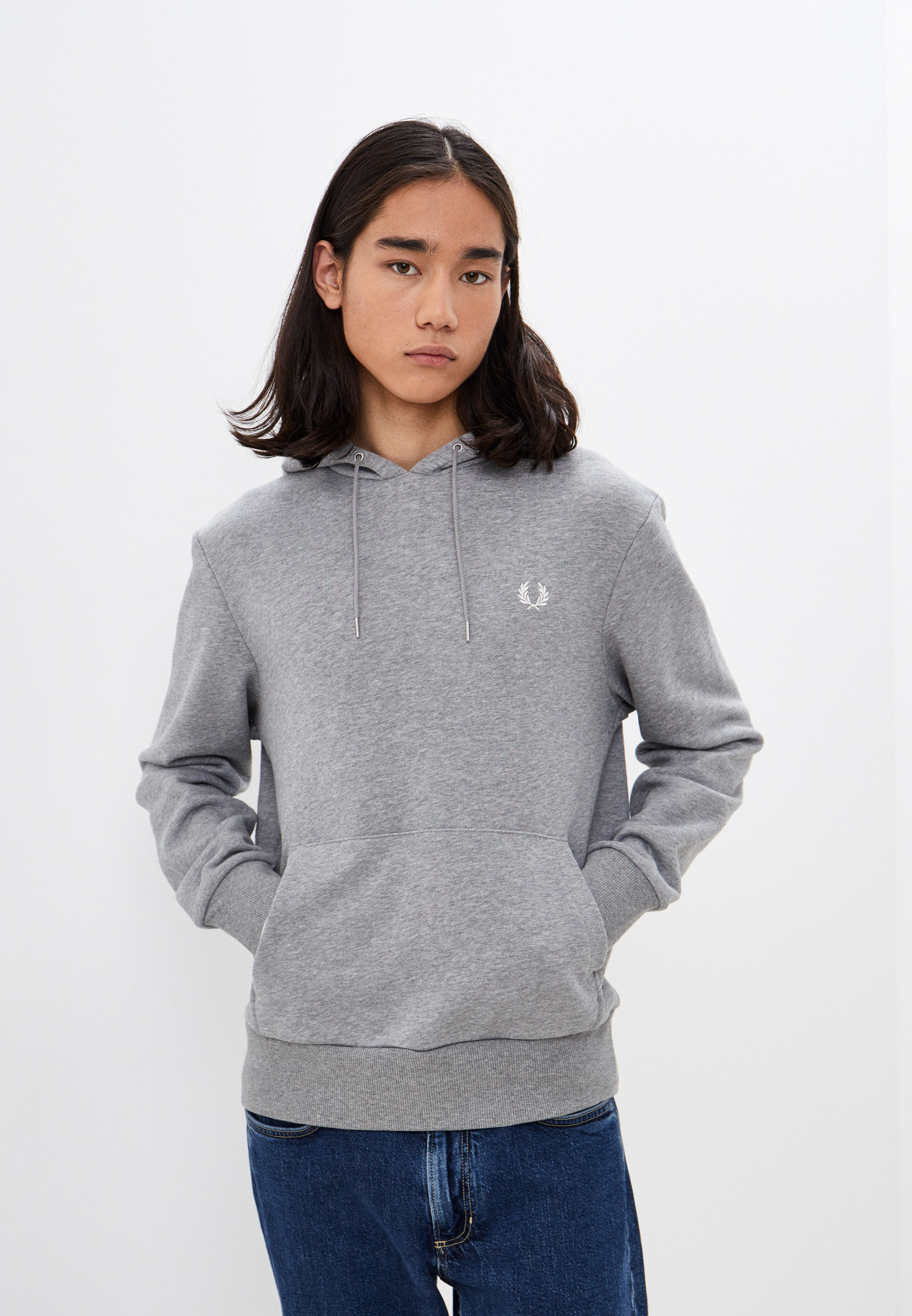 Худи Fred Perry, цвет: серый, RTLACC263901 — купить в интернет-магазине ...