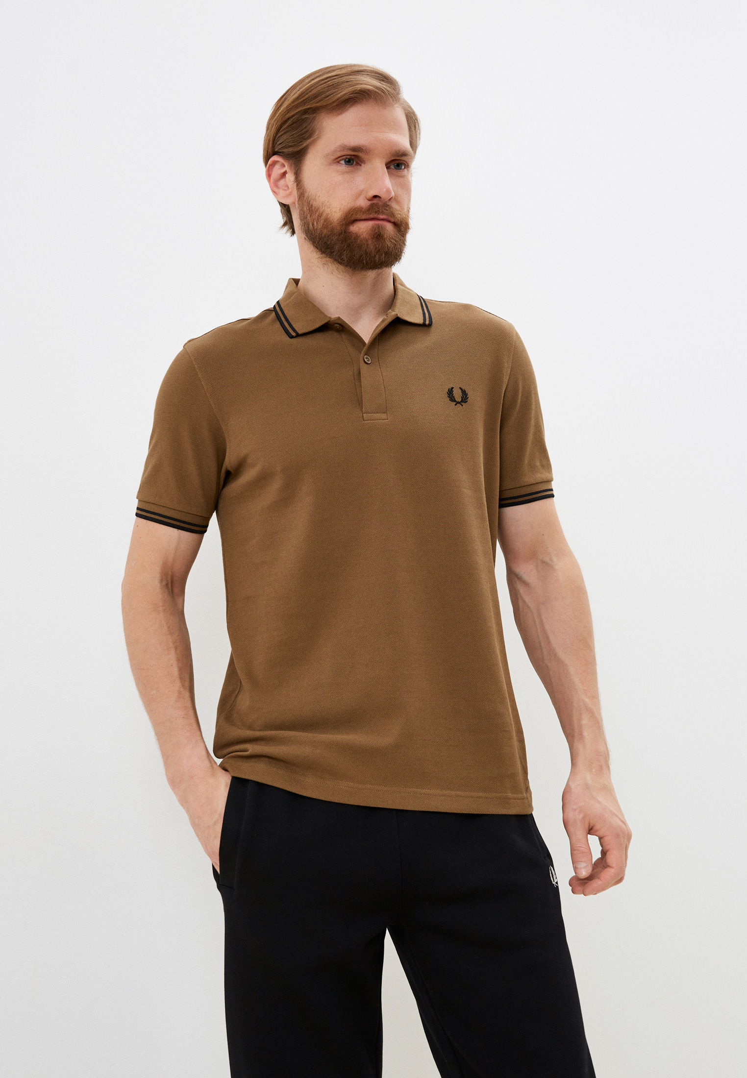 Поло Fred Perry, цвет: коричневый, RTLACC264901 — купить в интернет ...