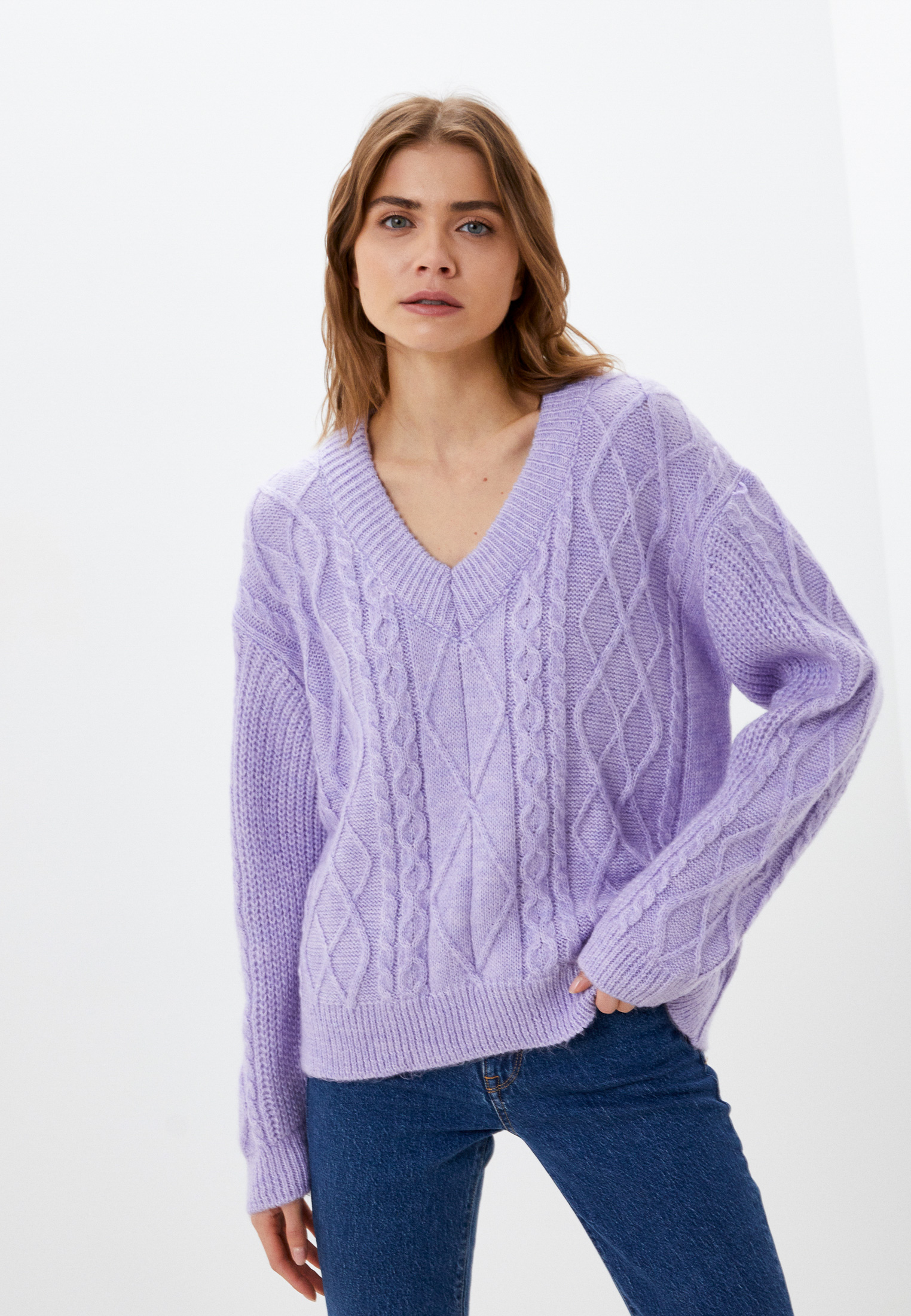 Фиолетовый Свитер Женский Купить