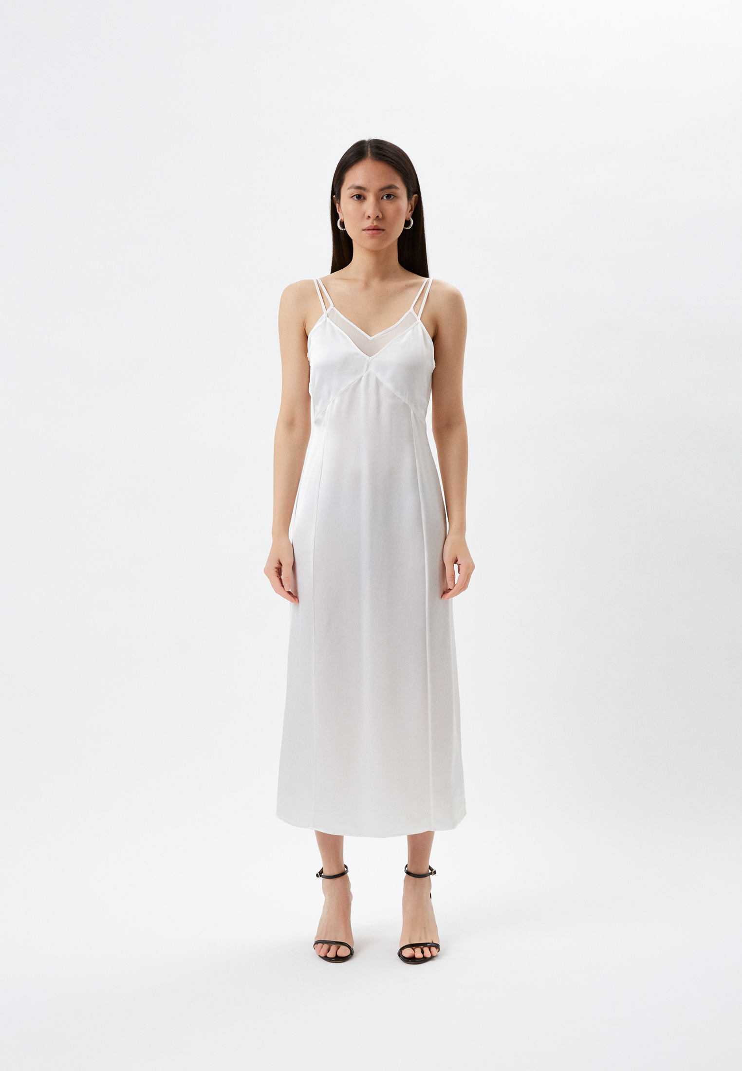 Платье Calvin Klein, цвет: белый, RTLACC574601 — купить в интернет ...