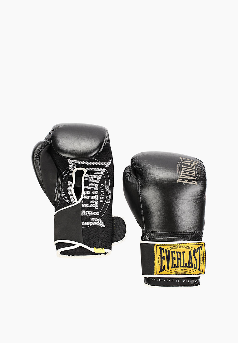Перчатки боксерские Everlast 1910 Classic, цвет: черный, RTLACC582701 ...