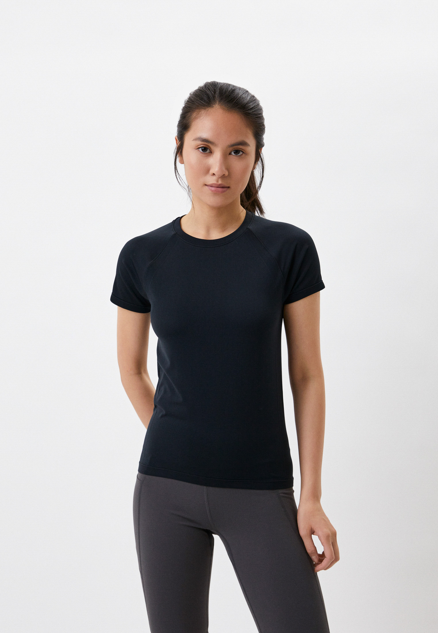Футболка спортивная UNIQLO AIRism, цвет: черный, RTLACC775601 — купить ...