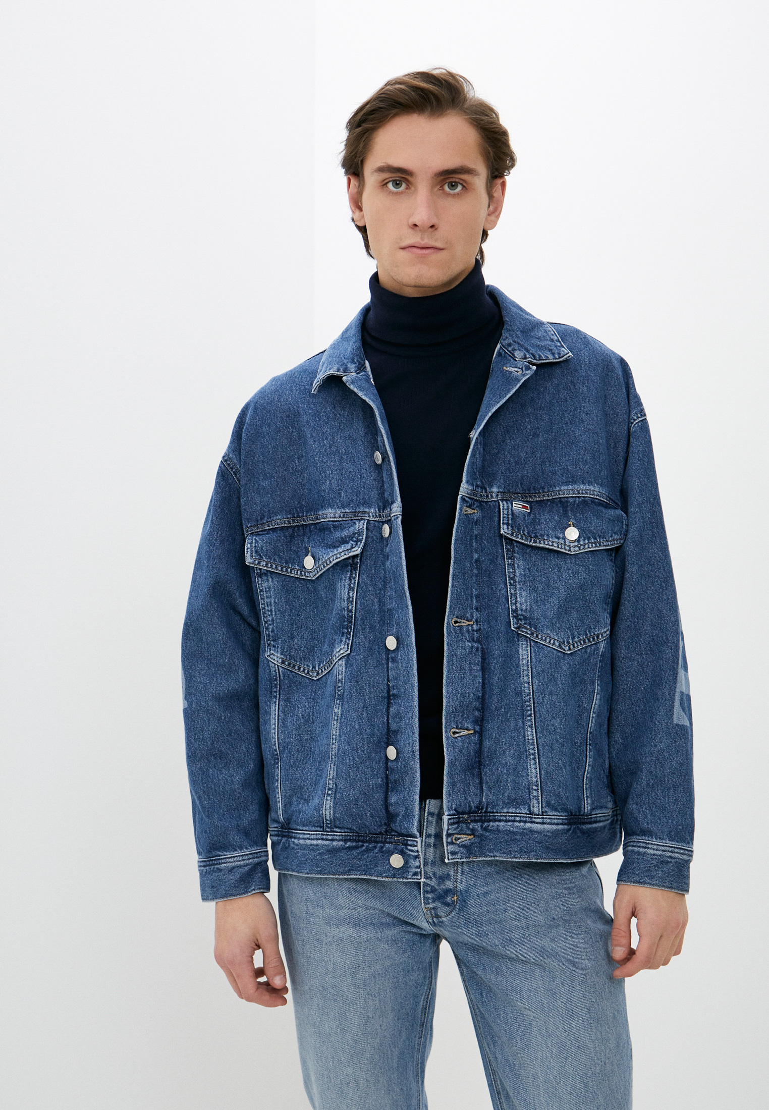 Куртка джинсовая Tommy Jeans, цвет: синий, RTLACD104901 — купить в ...