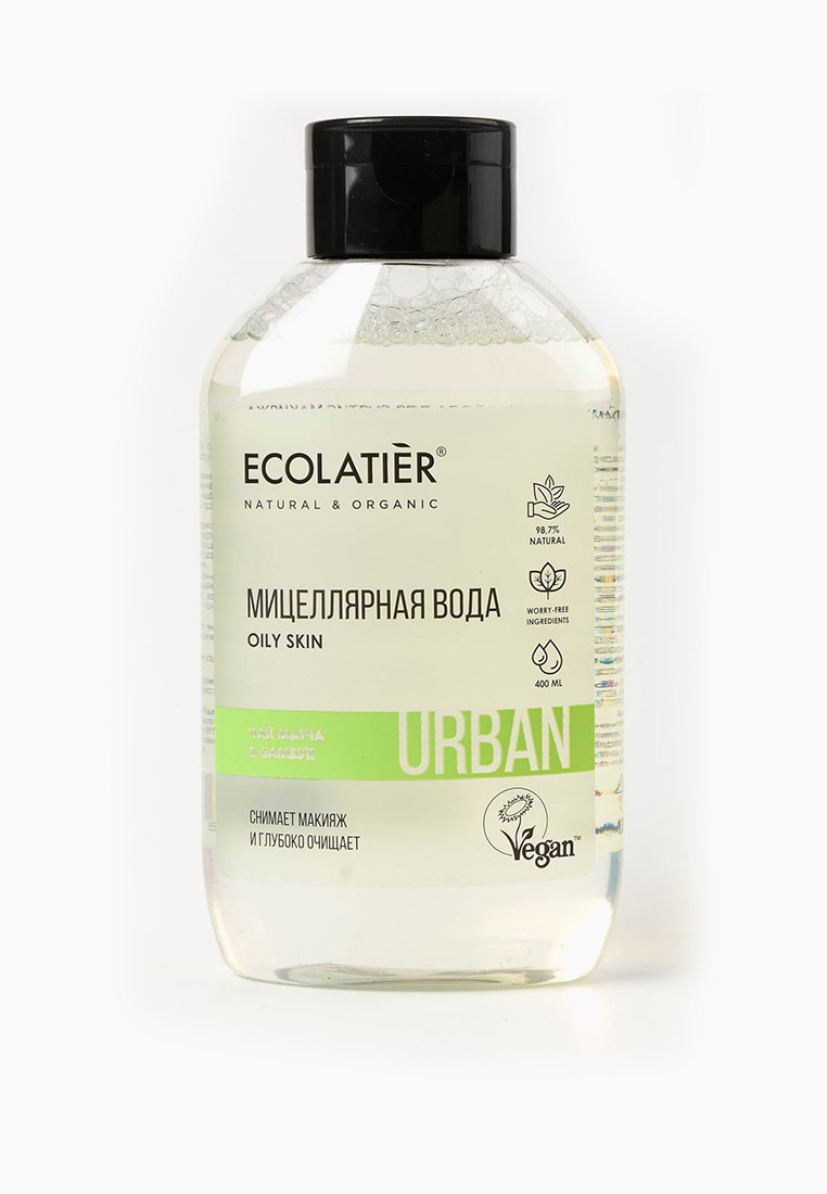Мицеллярная вода Ecolatier для снятия макияжа чай матча & бамбук, 400 ...
