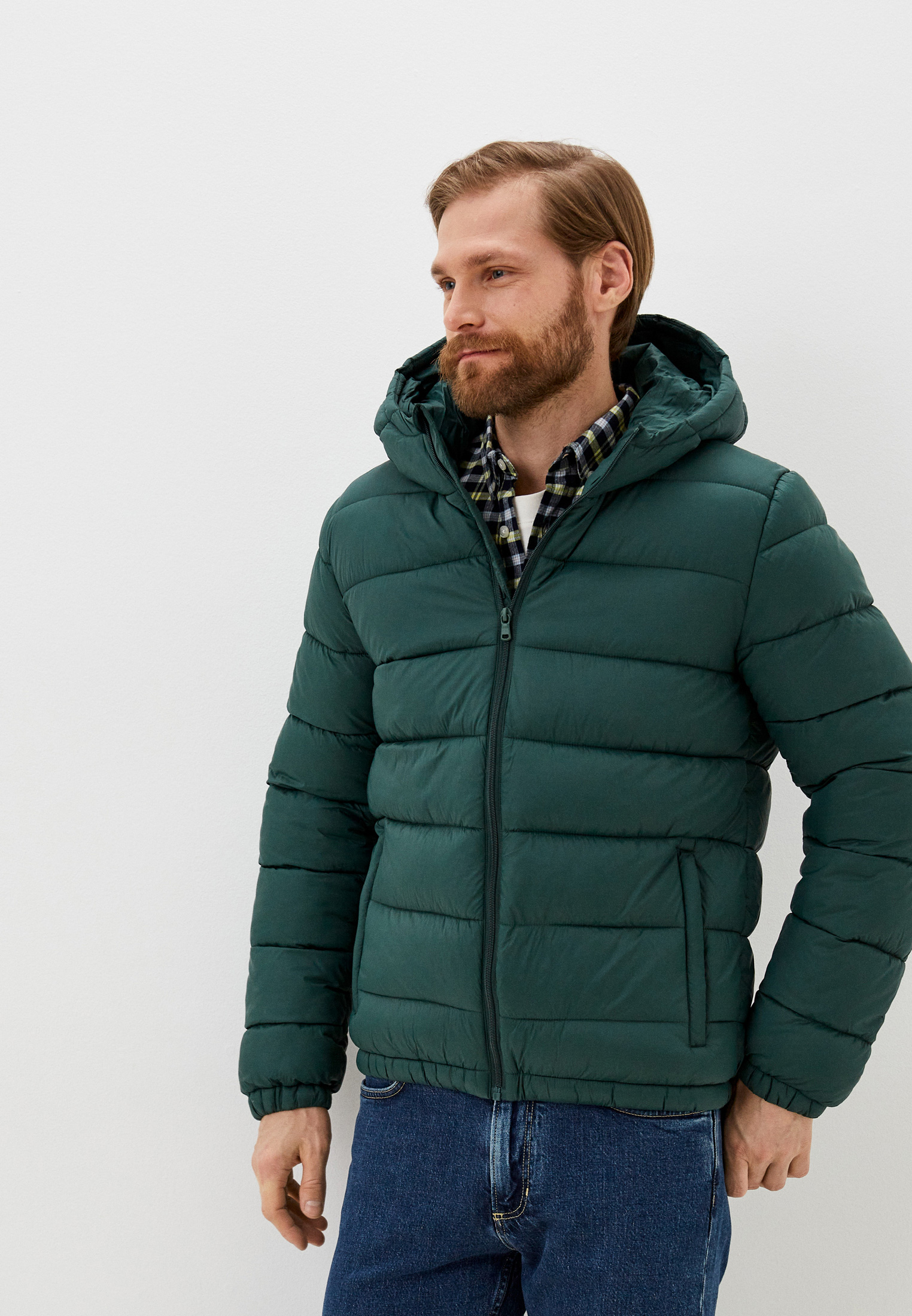 Куртка утепленная United Colors of Benetton, цвет: зеленый ...