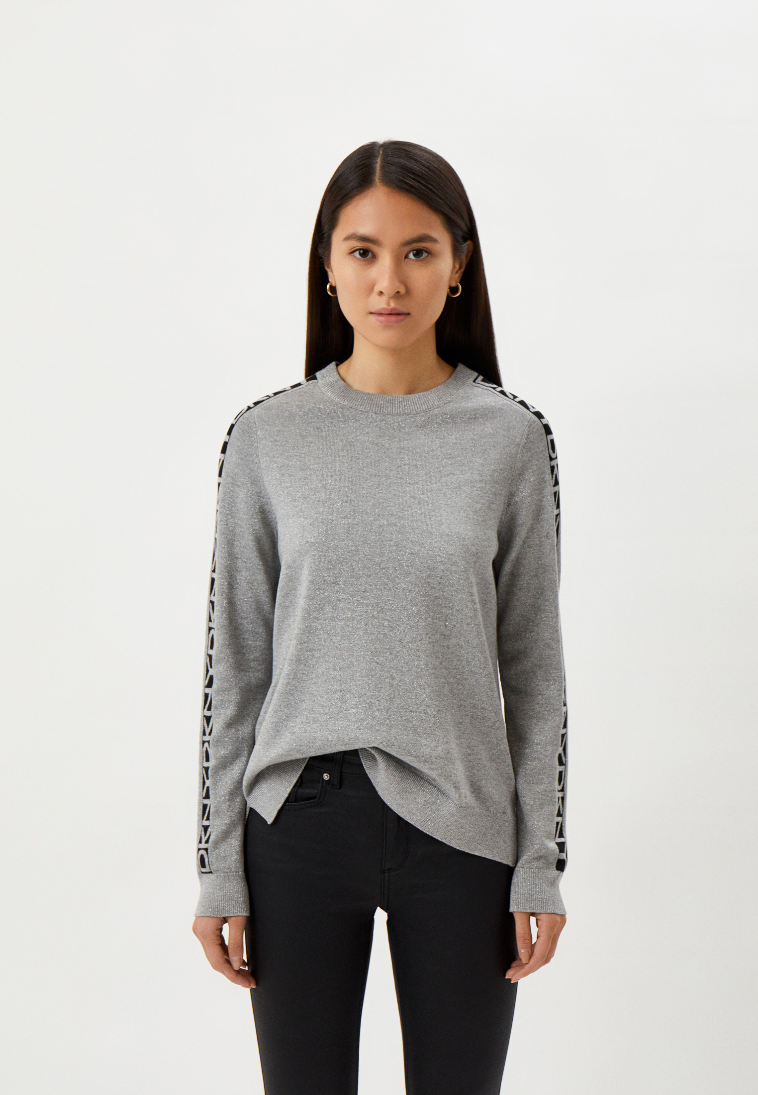 Джемпер DKNY, цвет: серый, RTLACD433701 — купить в интернет-магазине Lamoda