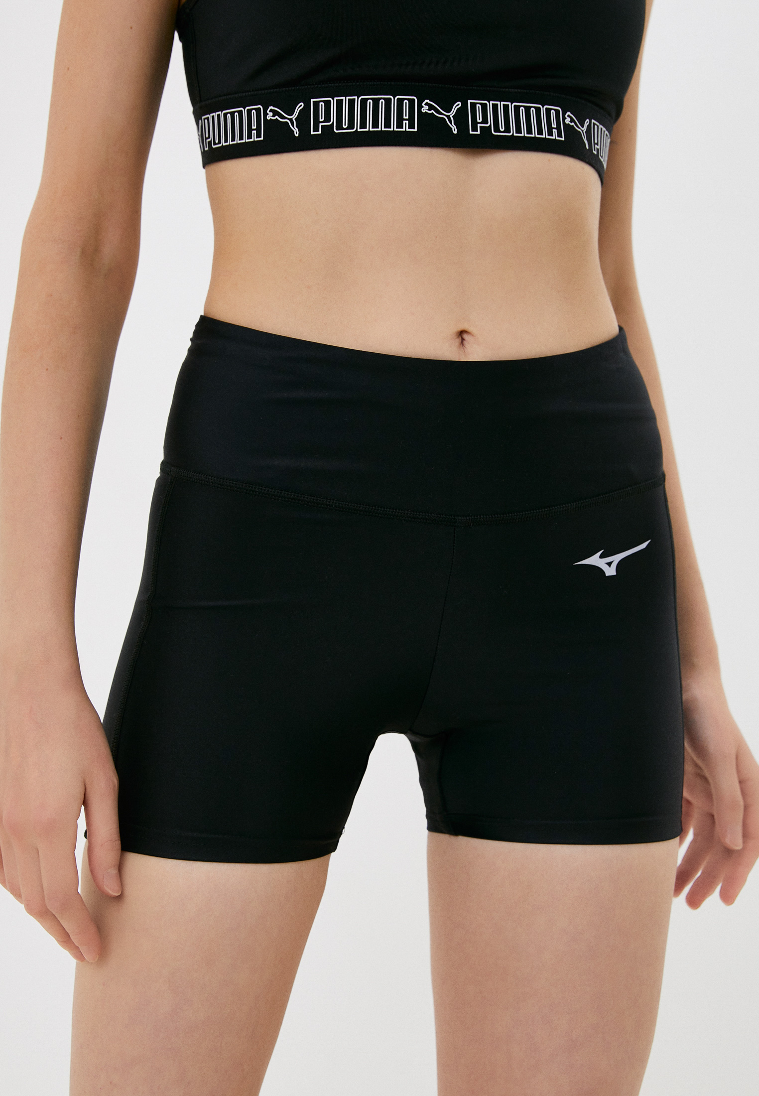 Шорты спортивные Mizuno Core Short Tight(W), цвет: черный, RTLACD516001 ...