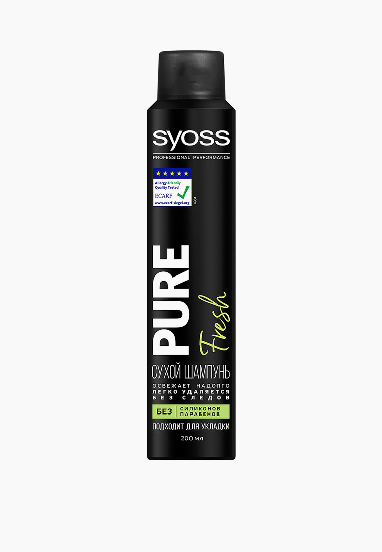 Сухой шампунь Сьёсс Pure Fresh, 200 мл, цвет: прозрачный, RTLACD567801 ...
