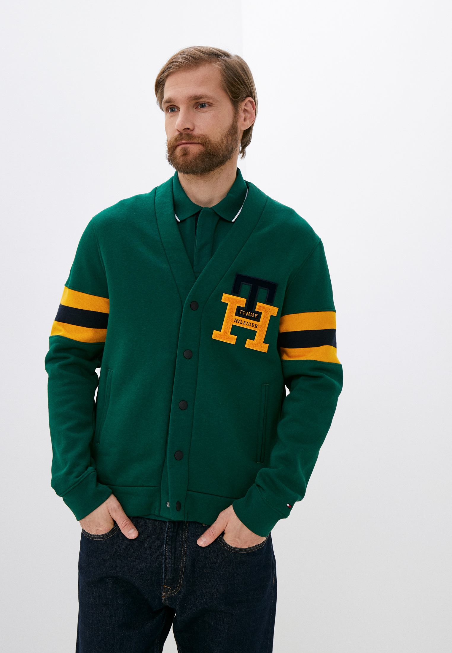 Олимпийка Tommy Hilfiger, цвет: зеленый, RTLACD776401 — купить в ...